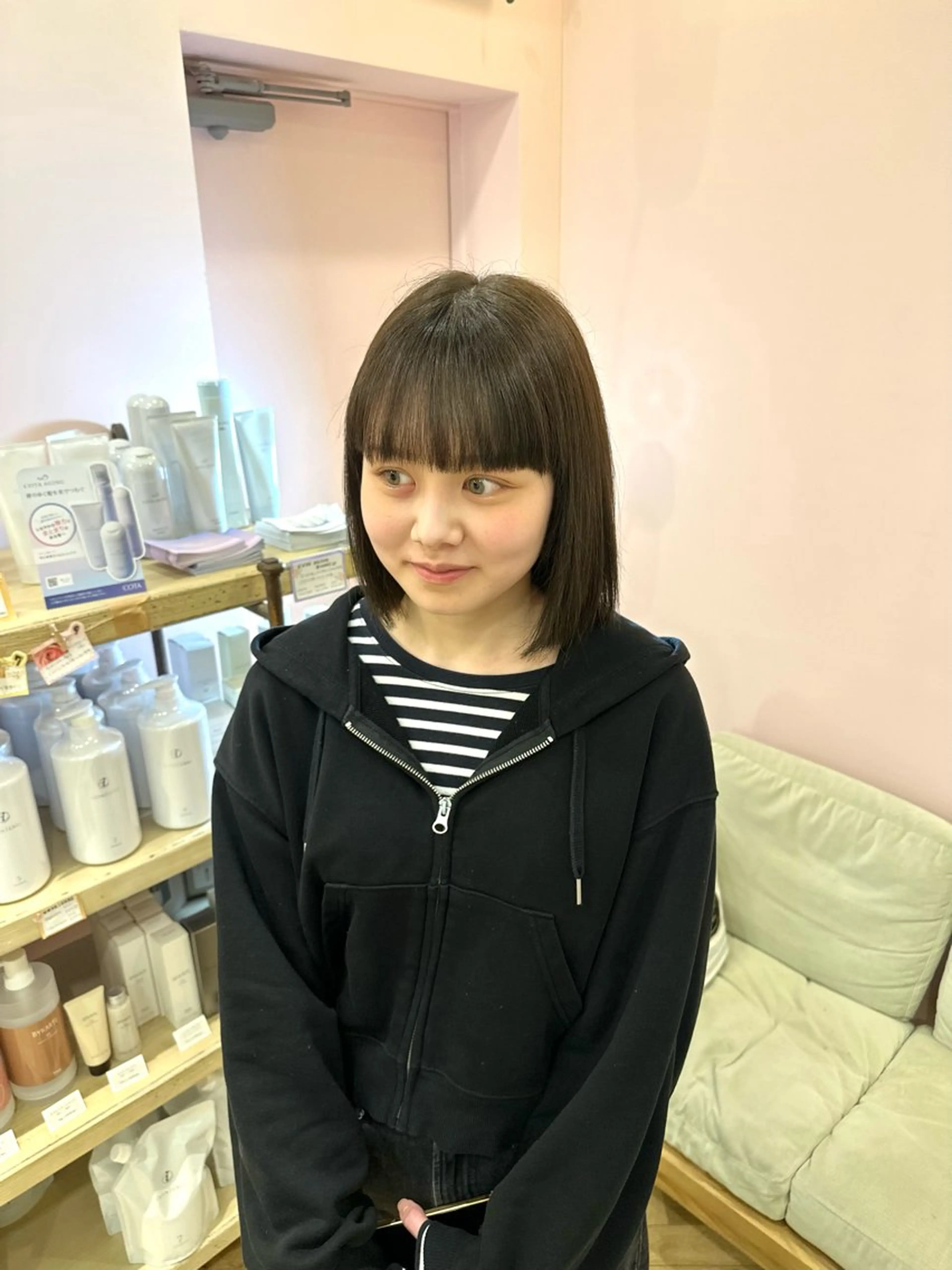 ショート カラー ブラウンカラー ボブ カラーモデル０円／ 🎀Nanase‎のヘアスタイル