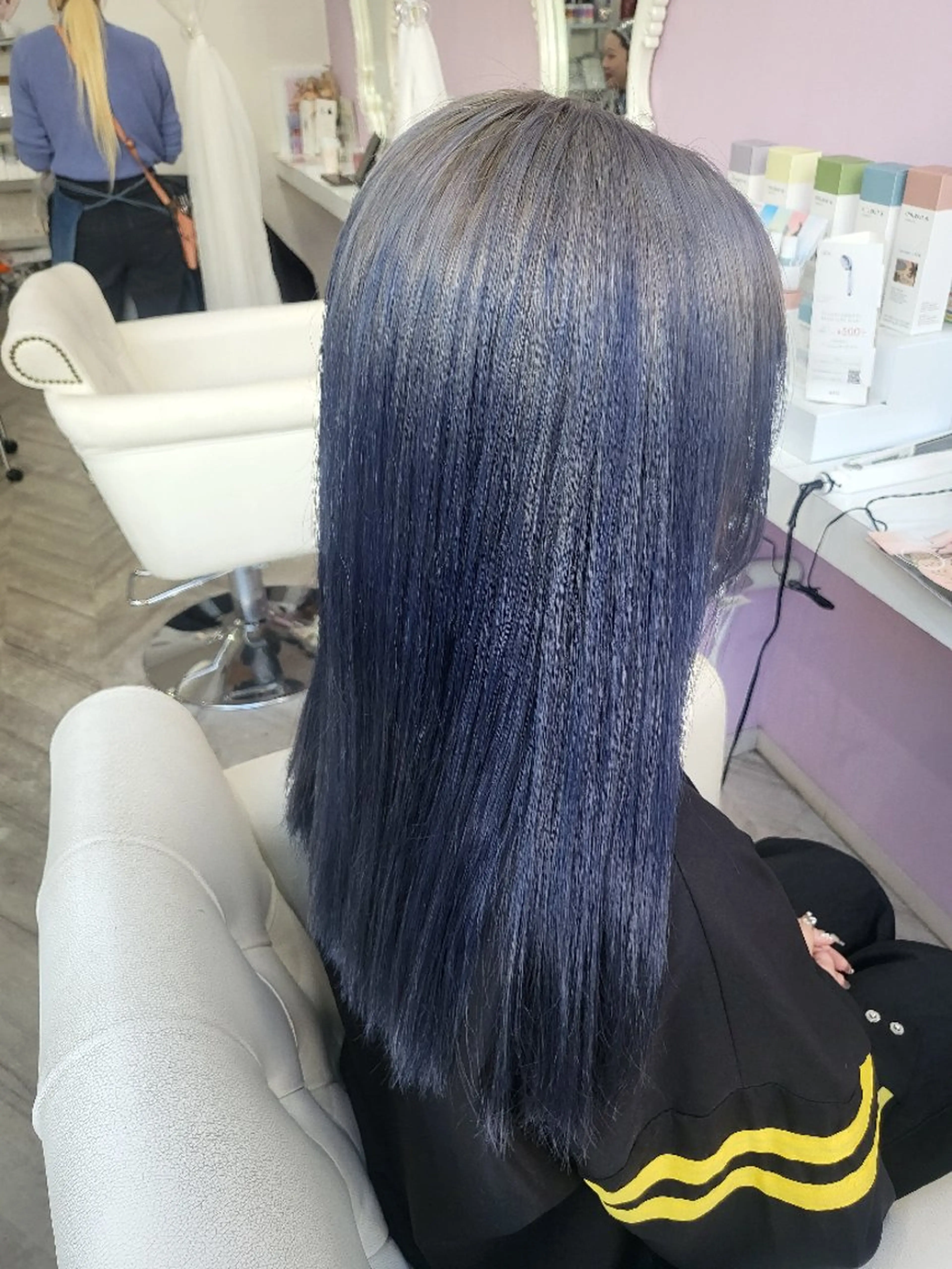 セミロング カラー ヘアアレンジ ナカシマ  アユミのヘアスタイル