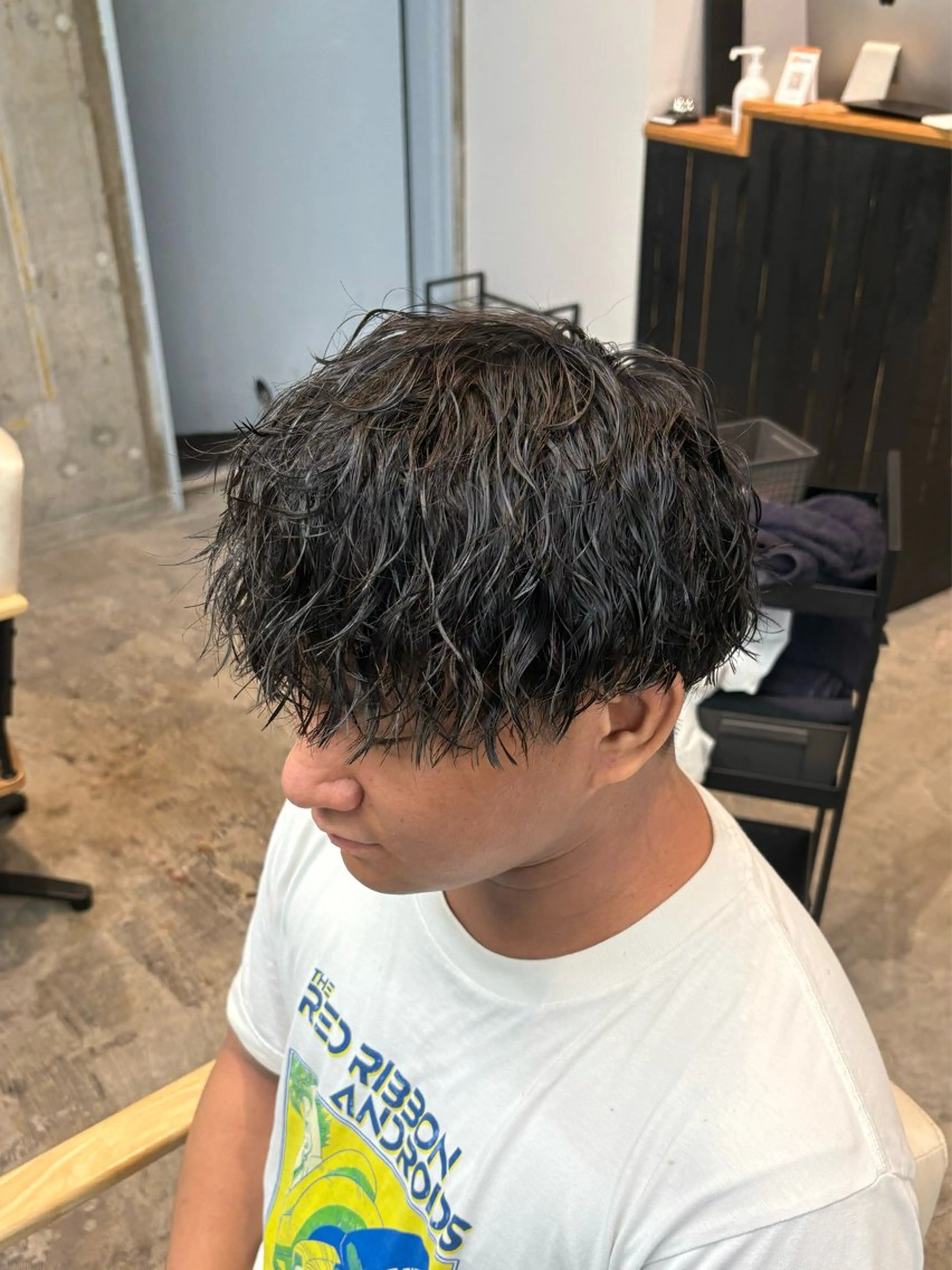 ショート カラー パーマ メンズ カット パーマ 🎧【パーマ師】 SOUMA🎧のヘアスタイル