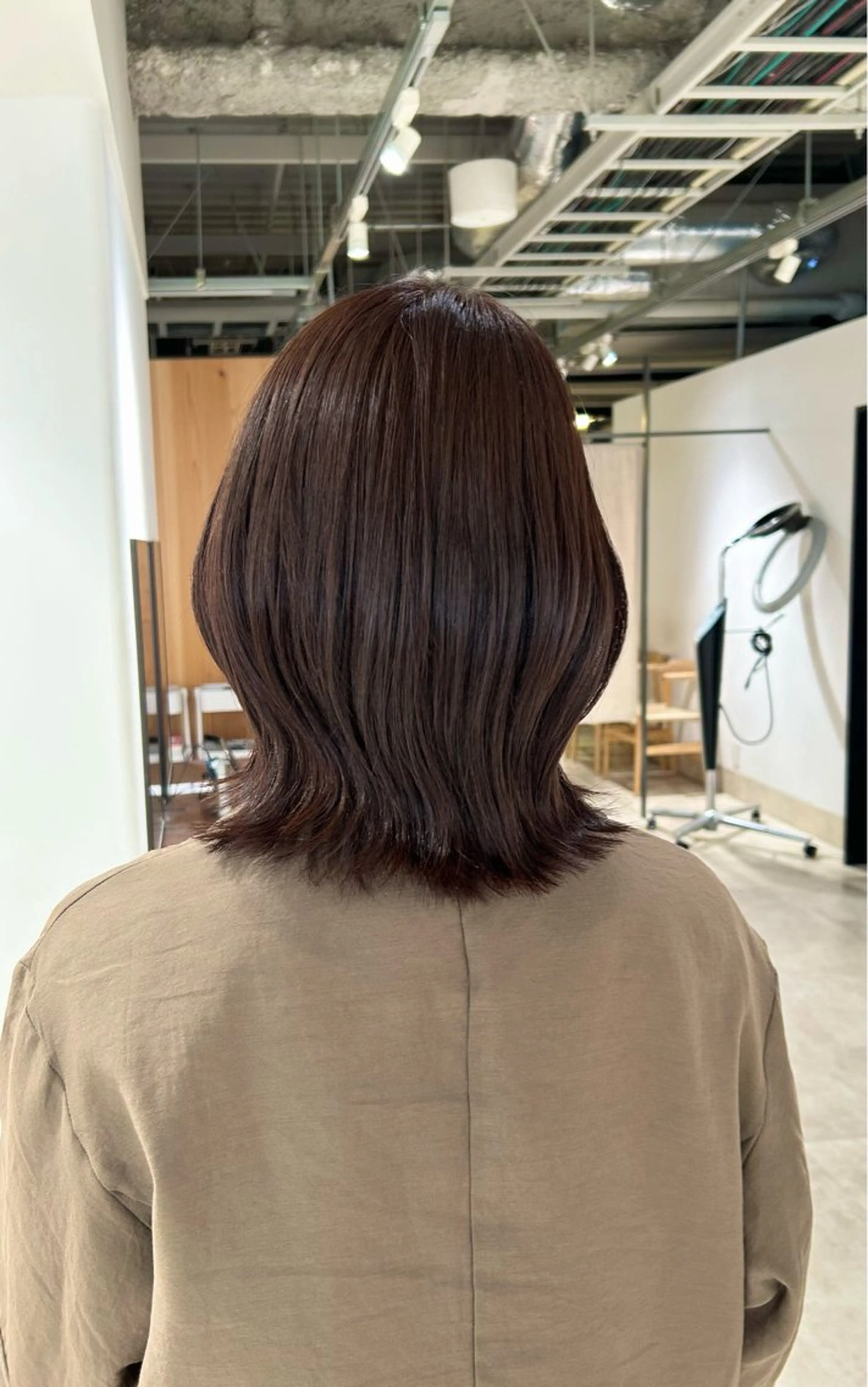 ミディアム カラー ラベンダーカラー ピンクカラー ピンクラベンダー カット ヘアカラー トリートメント ヘッドスパ スキバサミを使わない カット🌼唯🌼のヘアスタイル