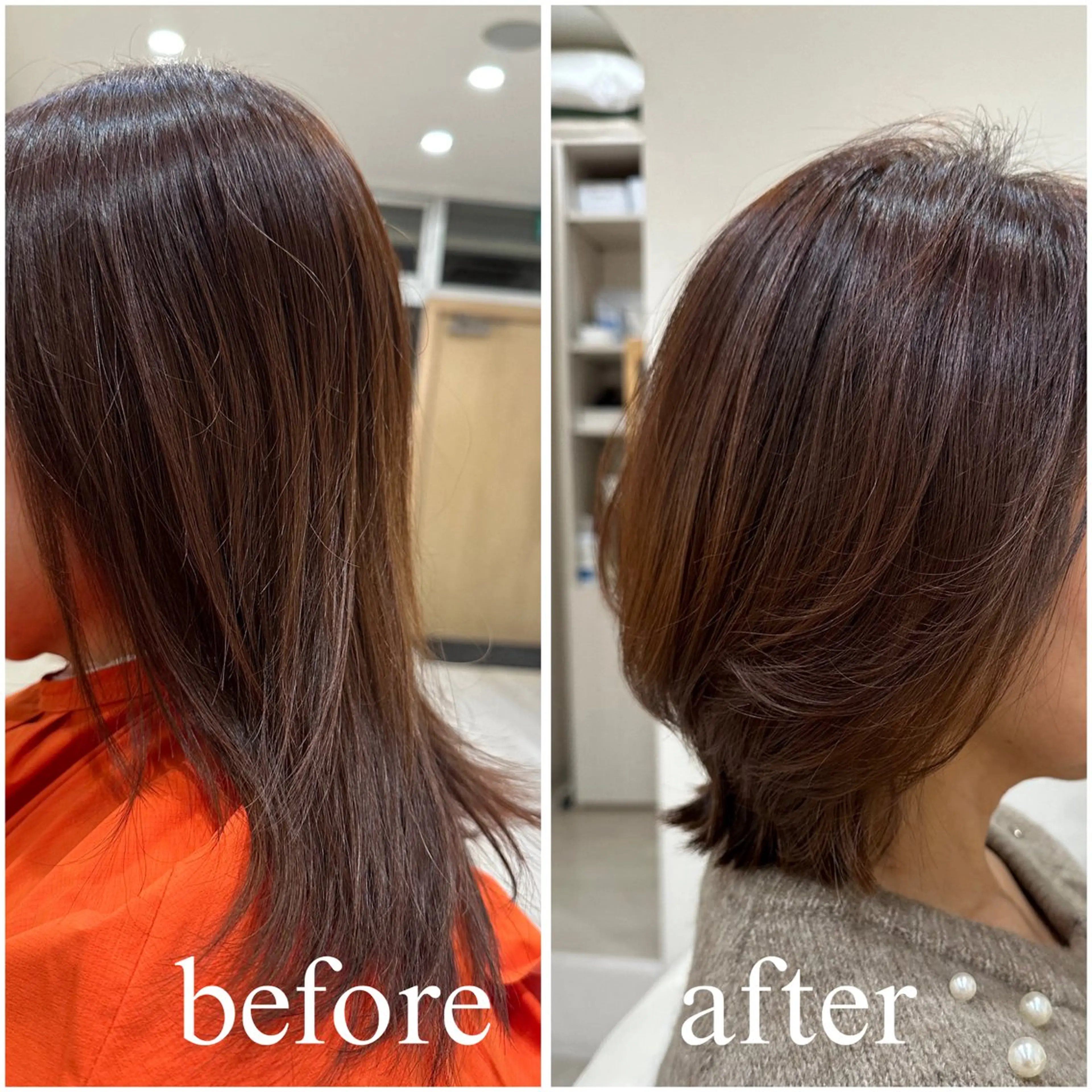 ミディアム ミディアムパーマ くびれヘア くびれレイヤー レイヤーカット カットモデル 募集中/アスカのヘアスタイル