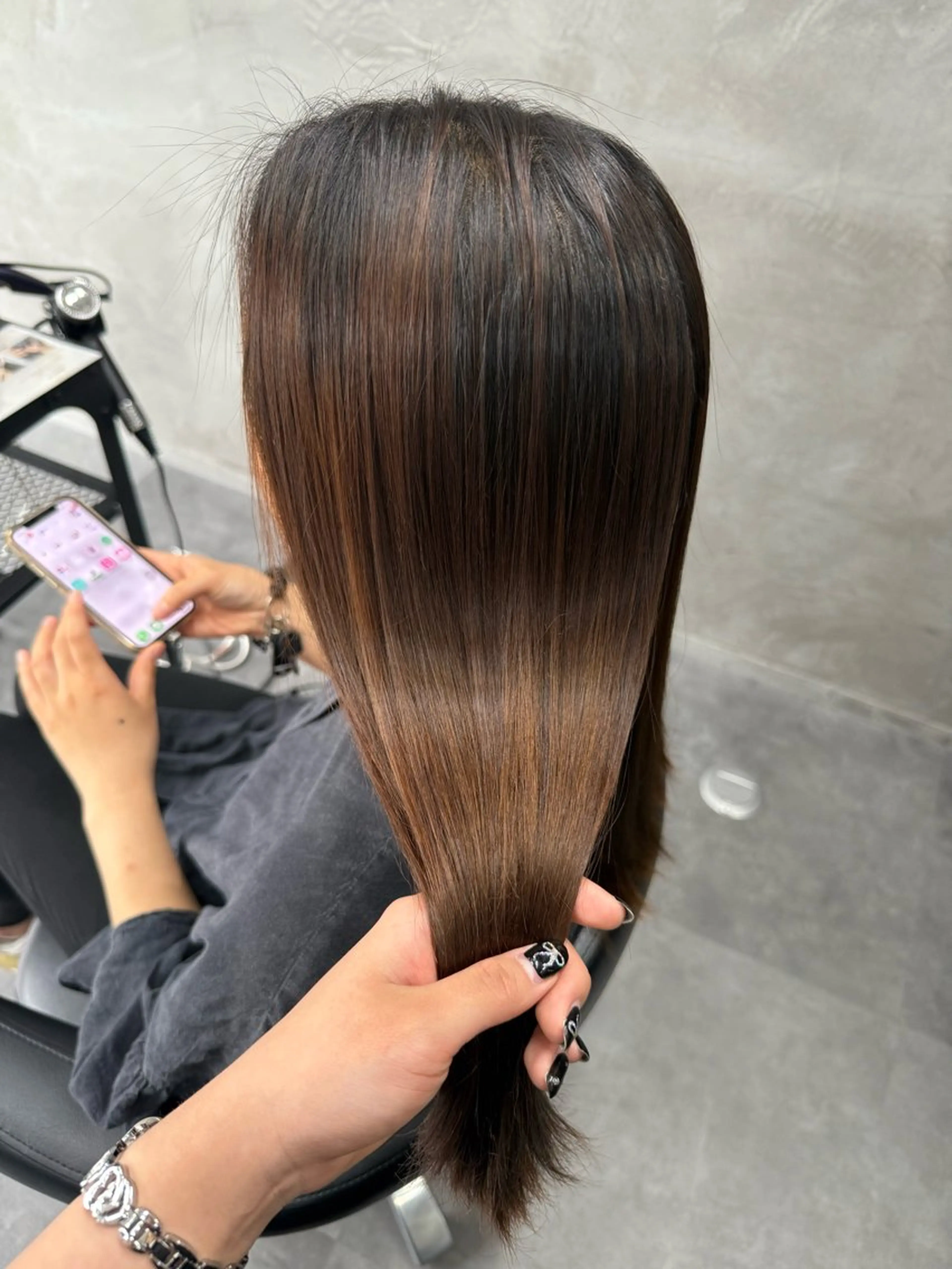 セミロング パーマ オルソーヘアー所属・maco /カラー・縮毛矯正のヘアスタイル