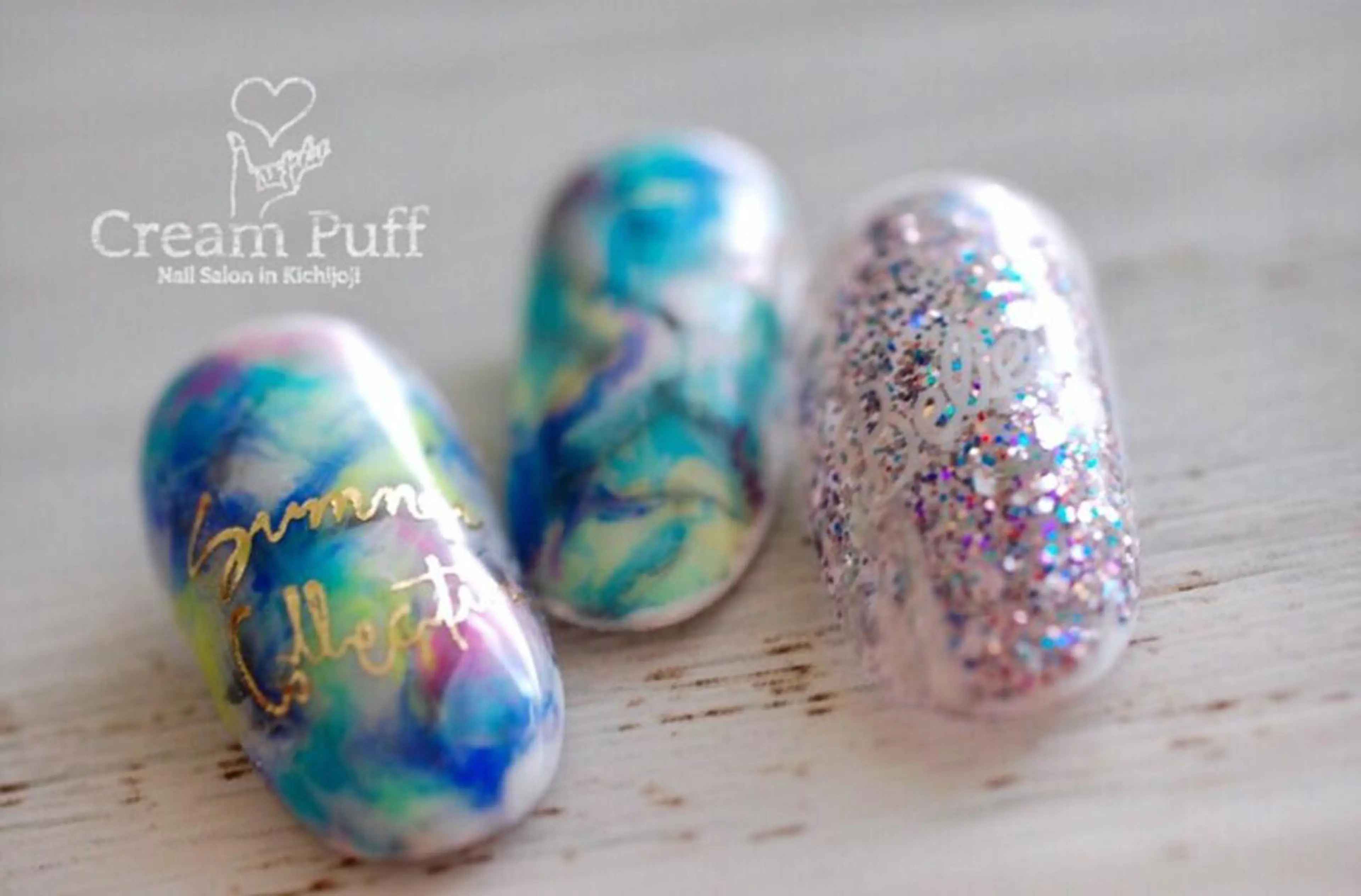 ネイル キラキラネイル ラメ(グリッター) HAMANO MIKAのネイルデザイン