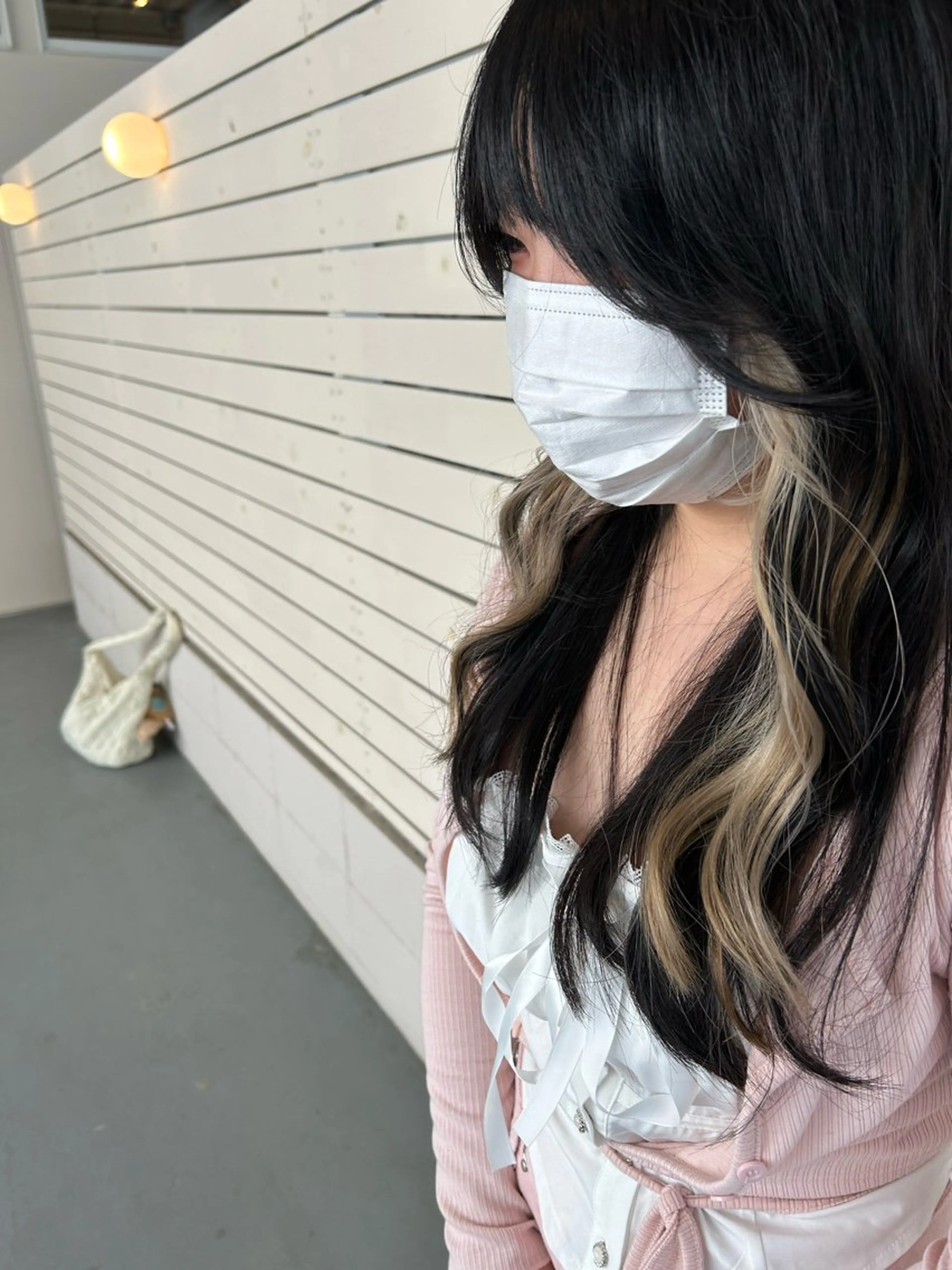 セミロング カット ヘアカラー トリートメント 茨木市駅徒歩5分 小林龍之介のヘアスタイル