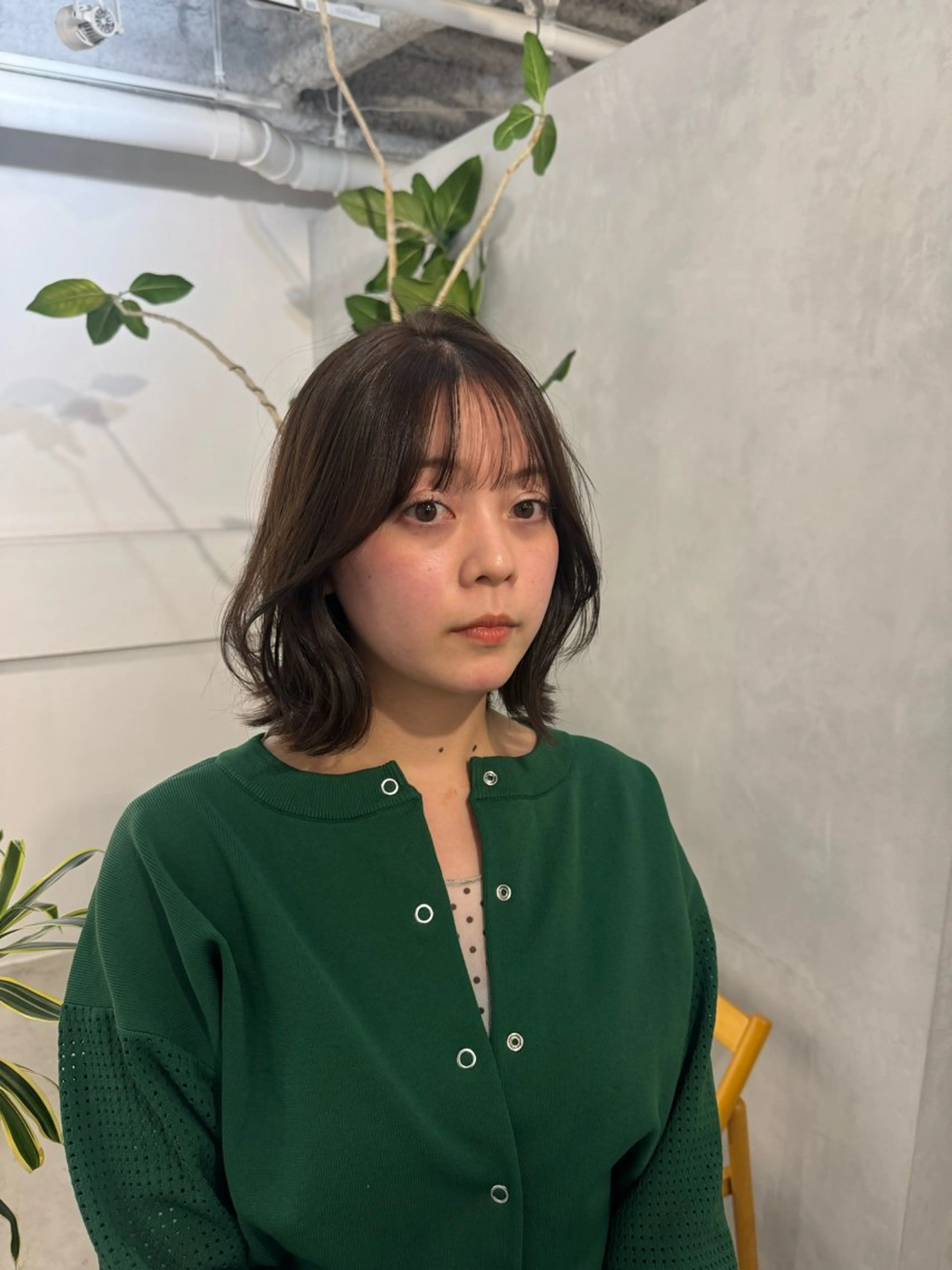 セミロング カット ヘアセット 顔周りcut・ご相談 ＝新宿しずく🇰🇷のヘアスタイル