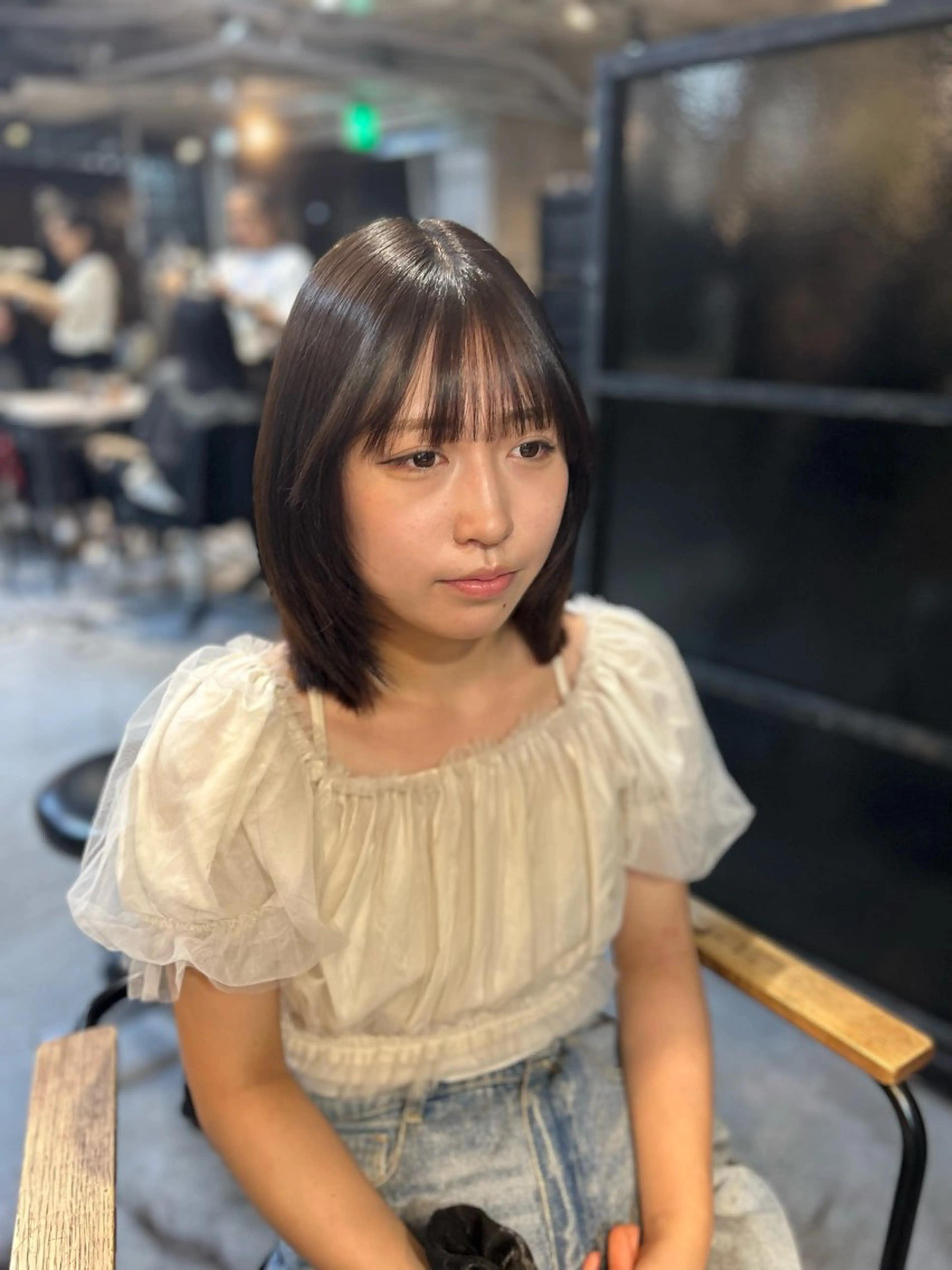 ミディアム 🌷ブリーチ縮毛矯正 /mina🌷のヘアスタイル