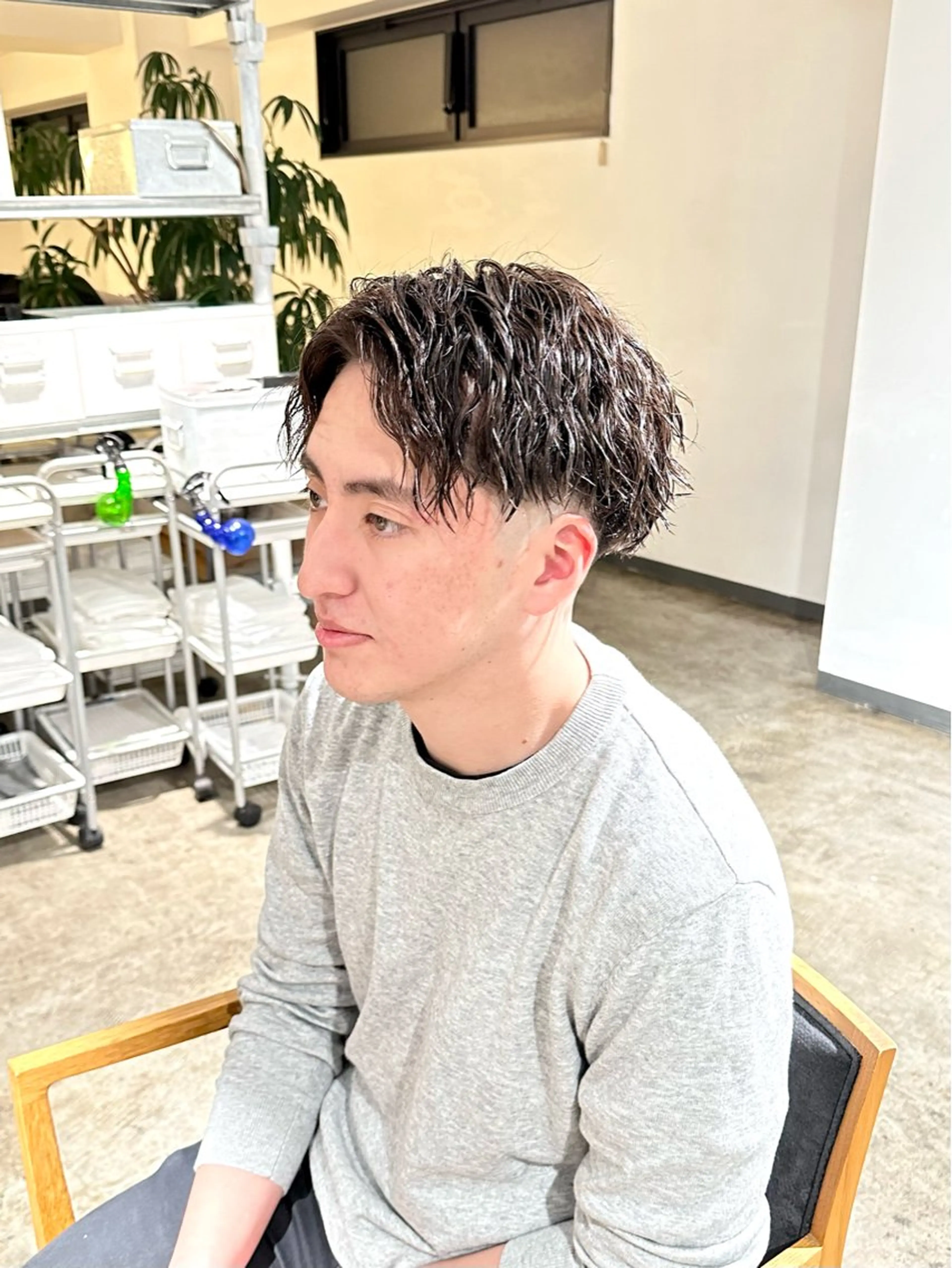 メンズ マッシュ メンズパーマ メンズツイストパーマ ツイストパーマ カット パーマ トリートメント 骨格補正施術/メンズ 専門美容師/YUYAのヘアスタイル