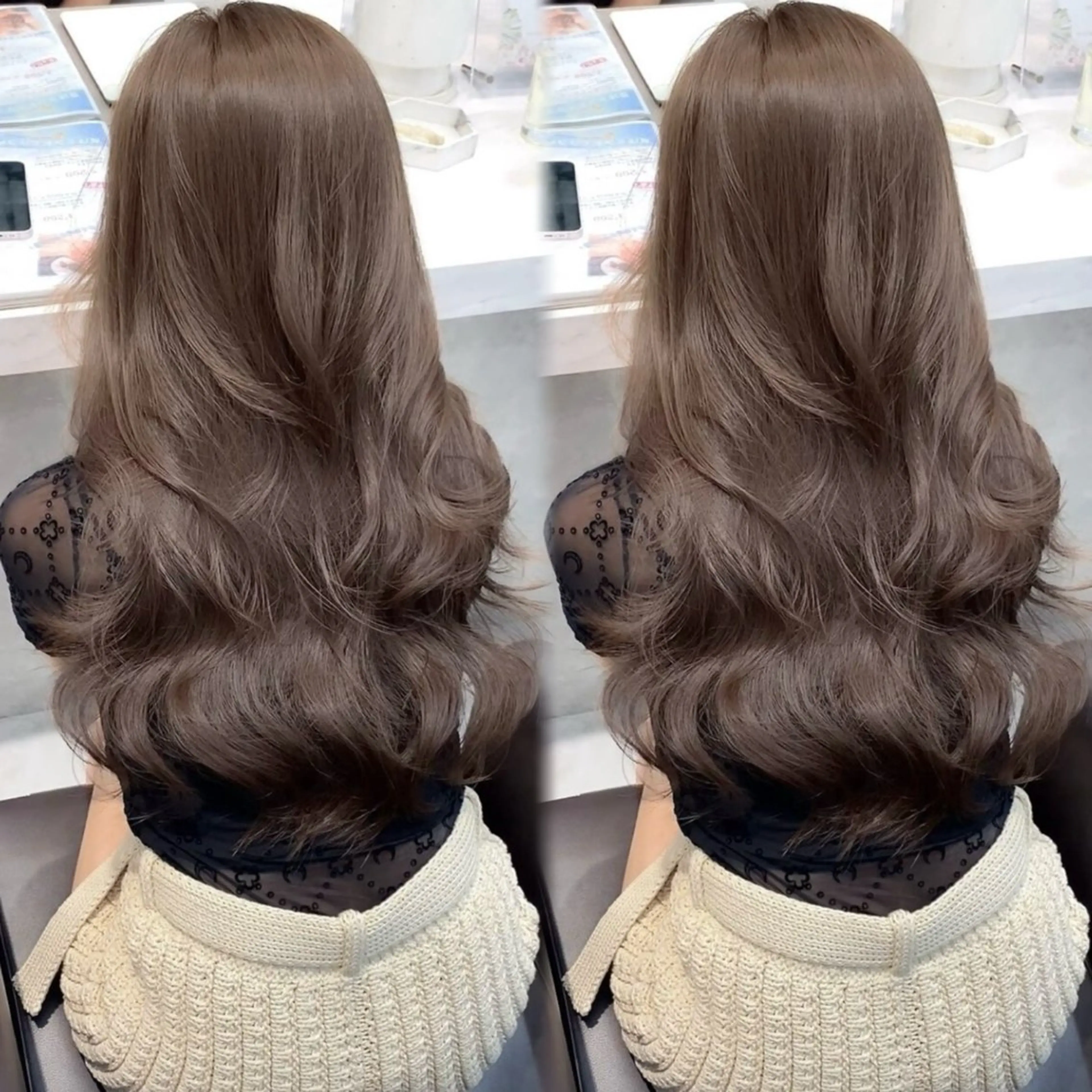 ロング カラー ヘアカラー トリートメント 似合わせ艶カラー/ かなと☆のヘアスタイル