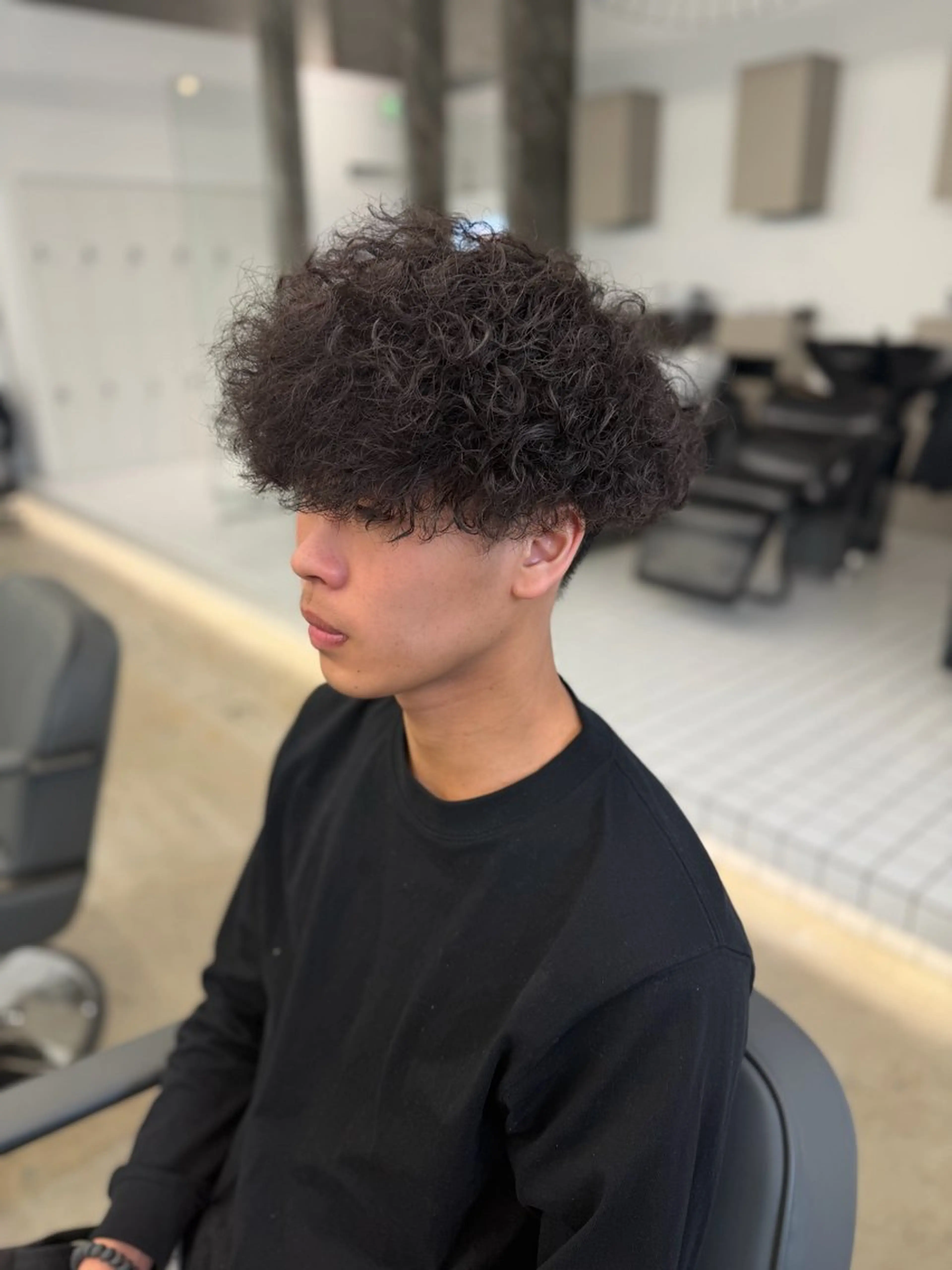 パーマ メンズ カット パーマ パーマ特化/フェザー パーマシャドウ/真生のヘアスタイル