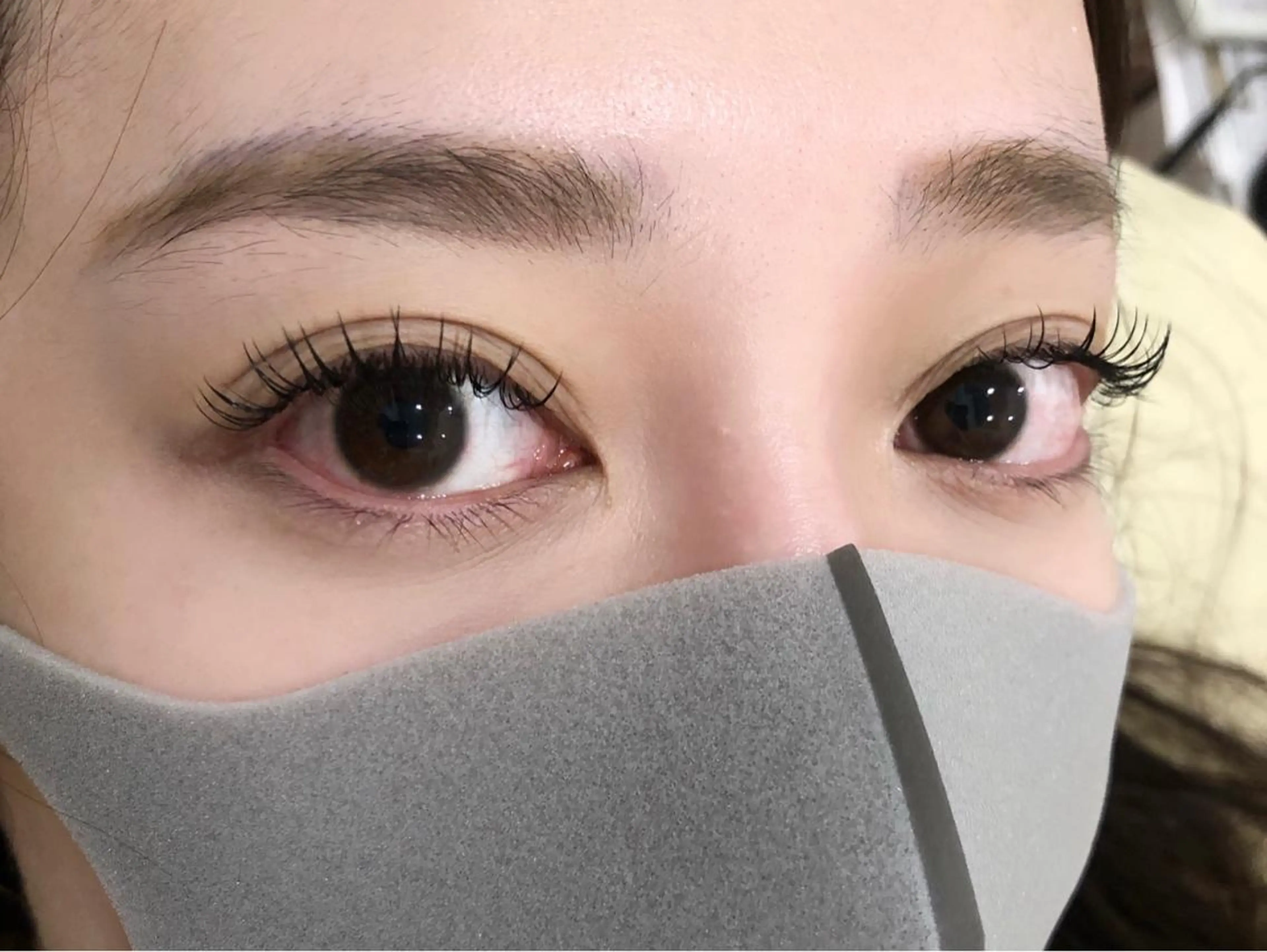 マツエク・マツパ フラットラッシュ パリジェンヌラッシュリフト まつげパーマ 下まつげエクステ 一重×まつ毛パーマ ami☾Belire Nail&eyeのマツエク・マツパデザイン