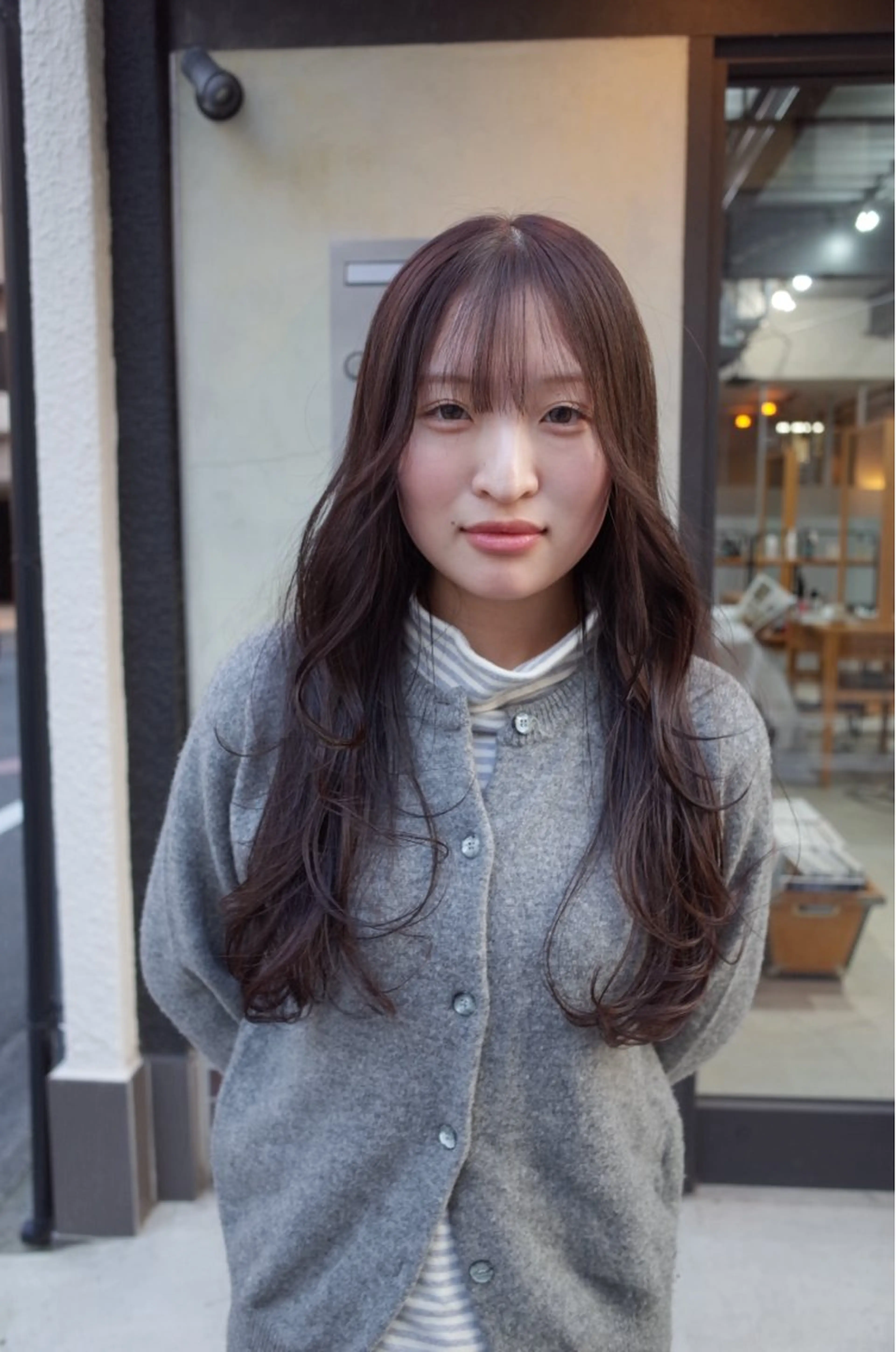 ロング カラー ブラウンカラー くすみブラウン ヘアカラー 京都/カラー/松野 翔のヘアスタイル