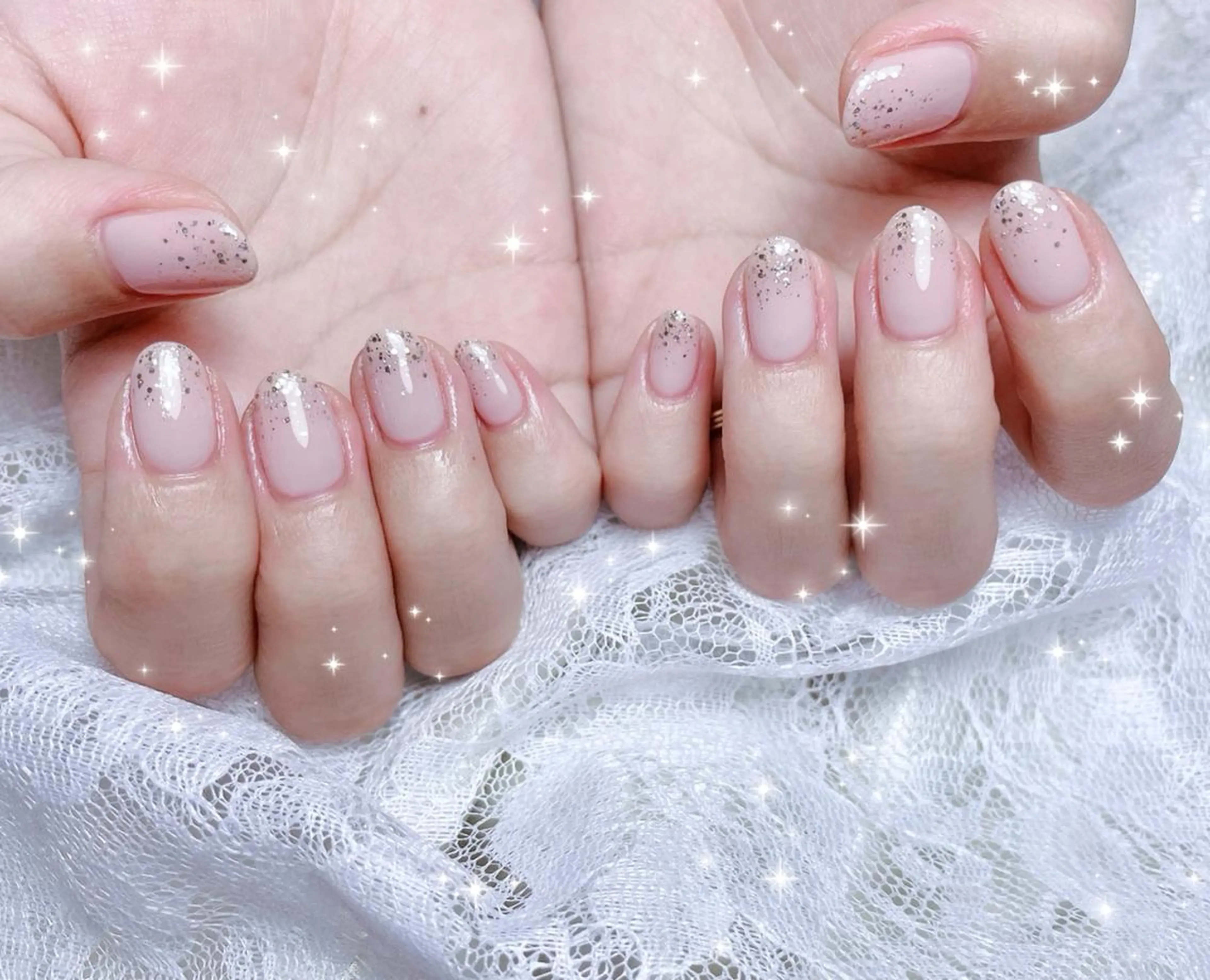 ネイル キラキラネイル ラメ(グリッター) ワンカラーネイル シンプルネイル ハンドネイル FLARE NAIL フレアネイルのネイルデザイン