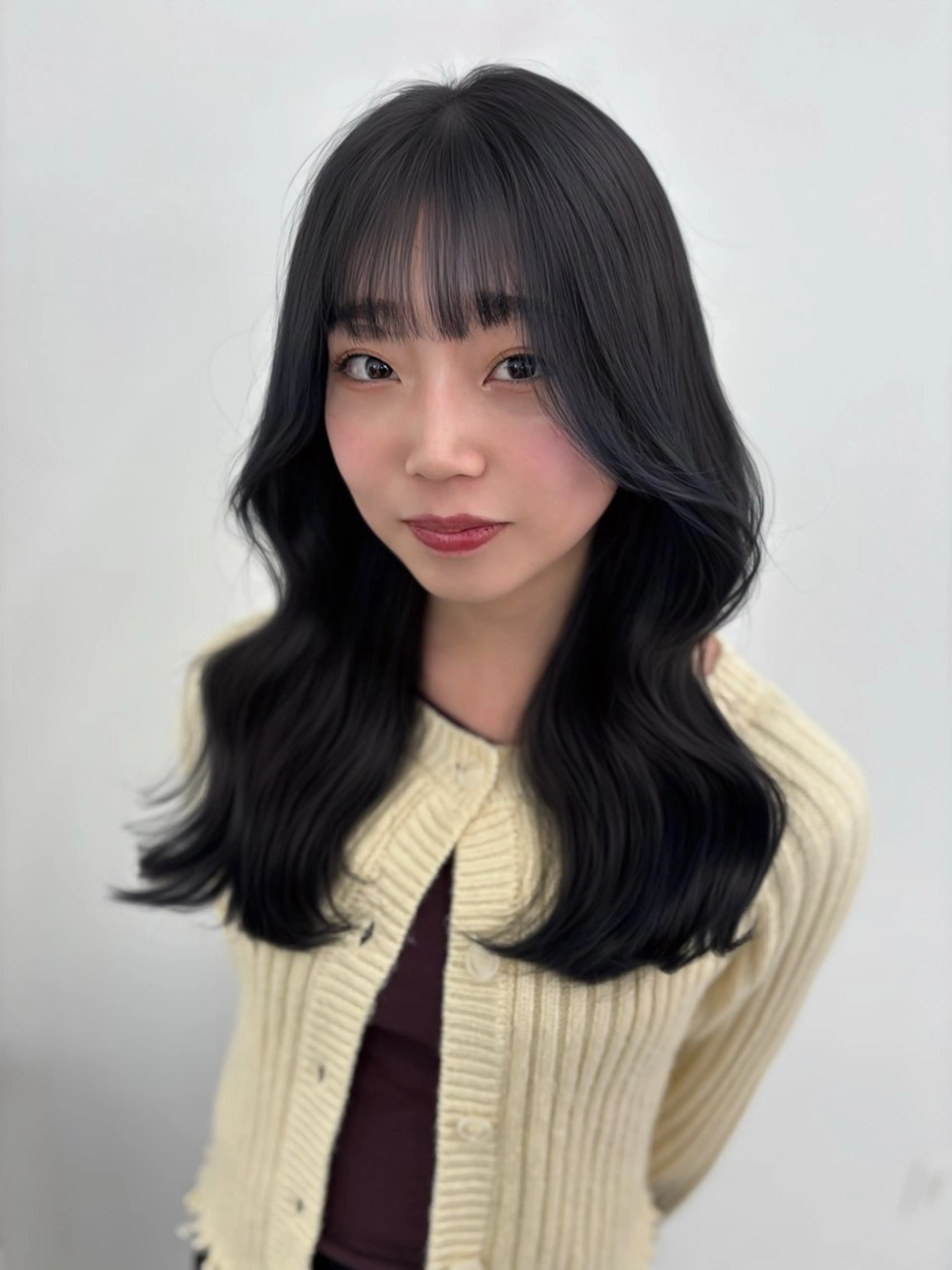 セミロング ヘアカラー トリートメント ヘアセット 🩵透明感艶髪 縮毛矯正masa🩵のヘアスタイル