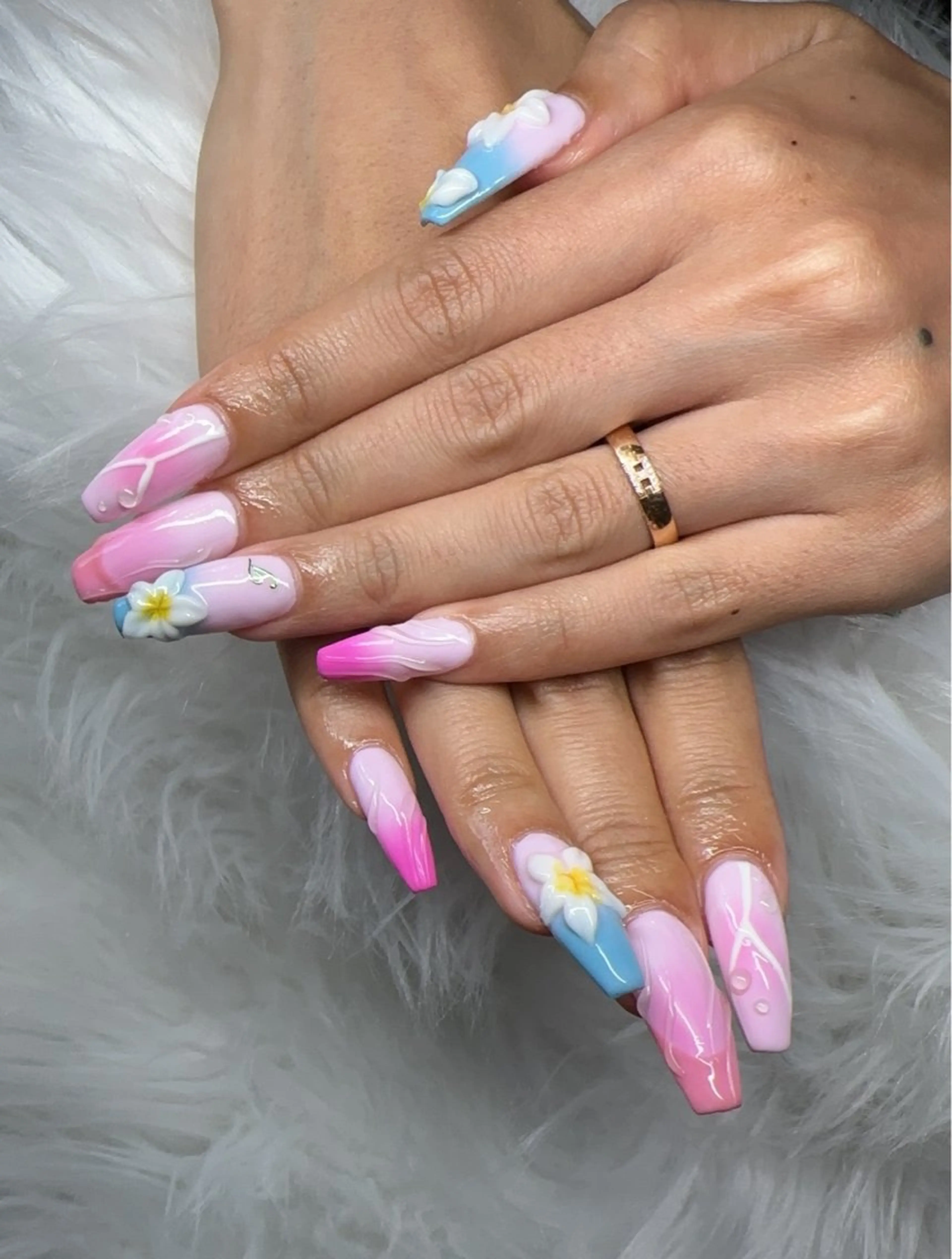 ネイル フラワーネイル ハンドネイル nail salon OnRのネイルデザイン