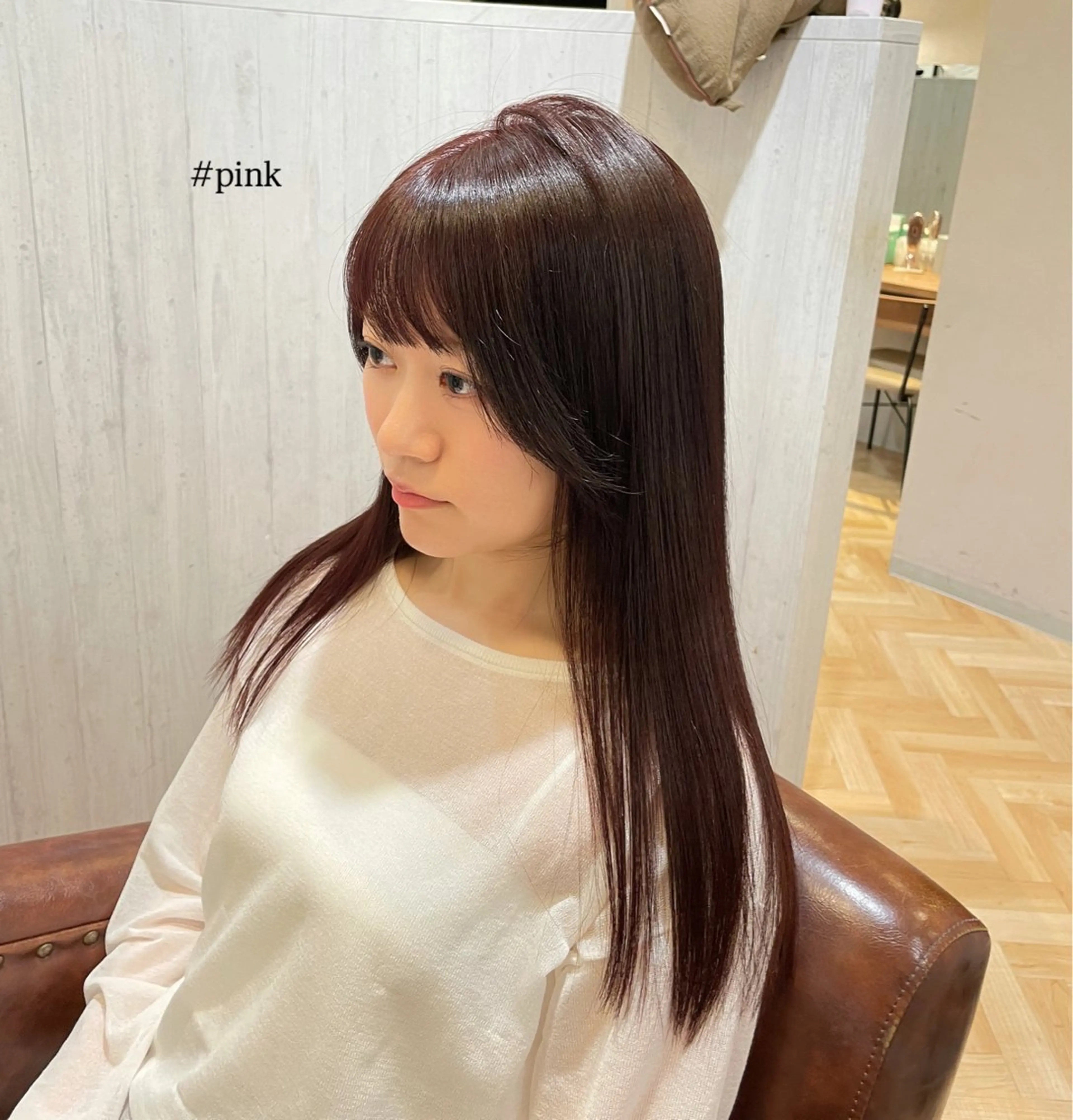 セミロング ちば さやのヘアスタイル