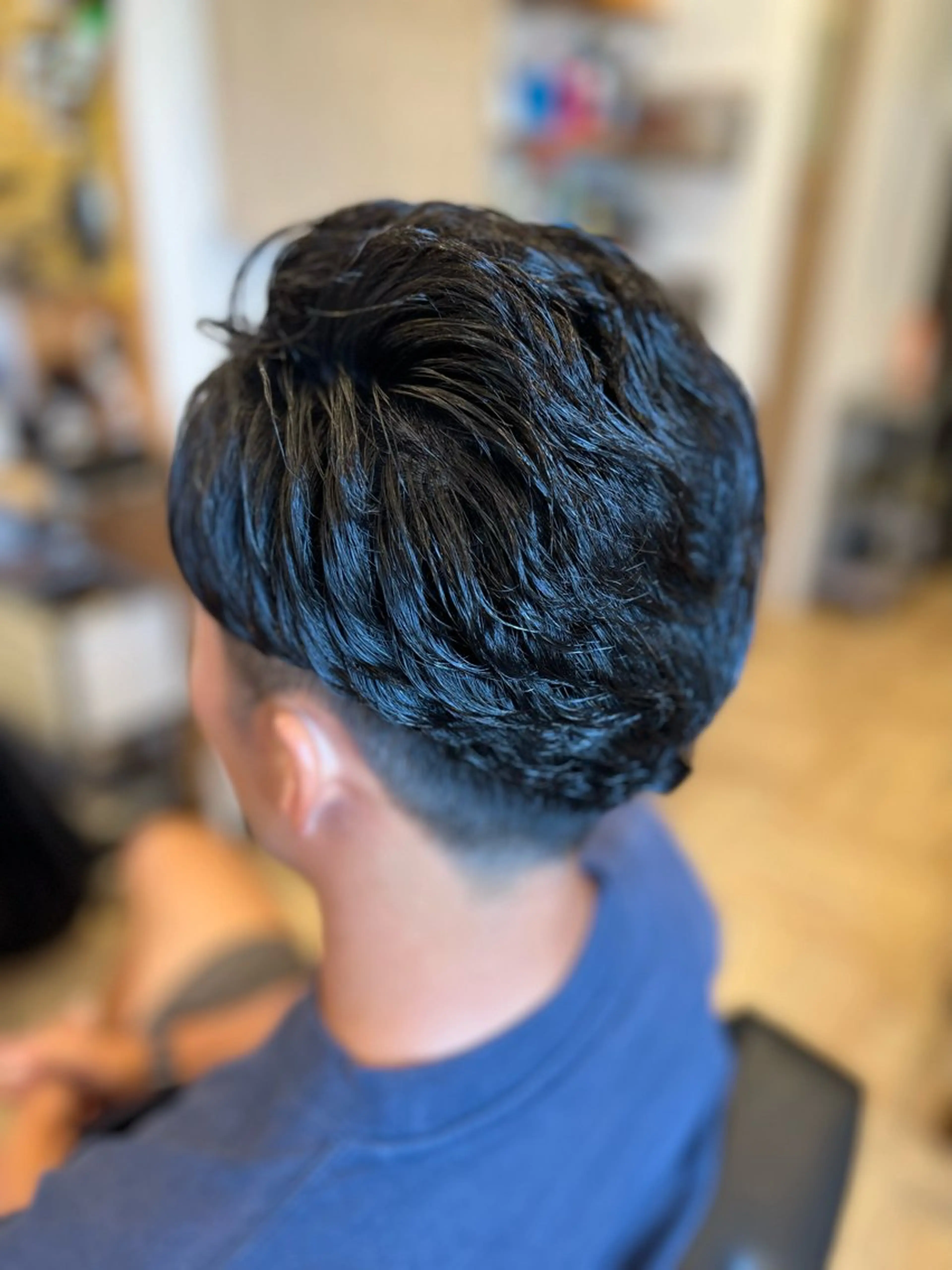 ミディアム パーマ メンズ HOOPbarber shop💈のヘアスタイル