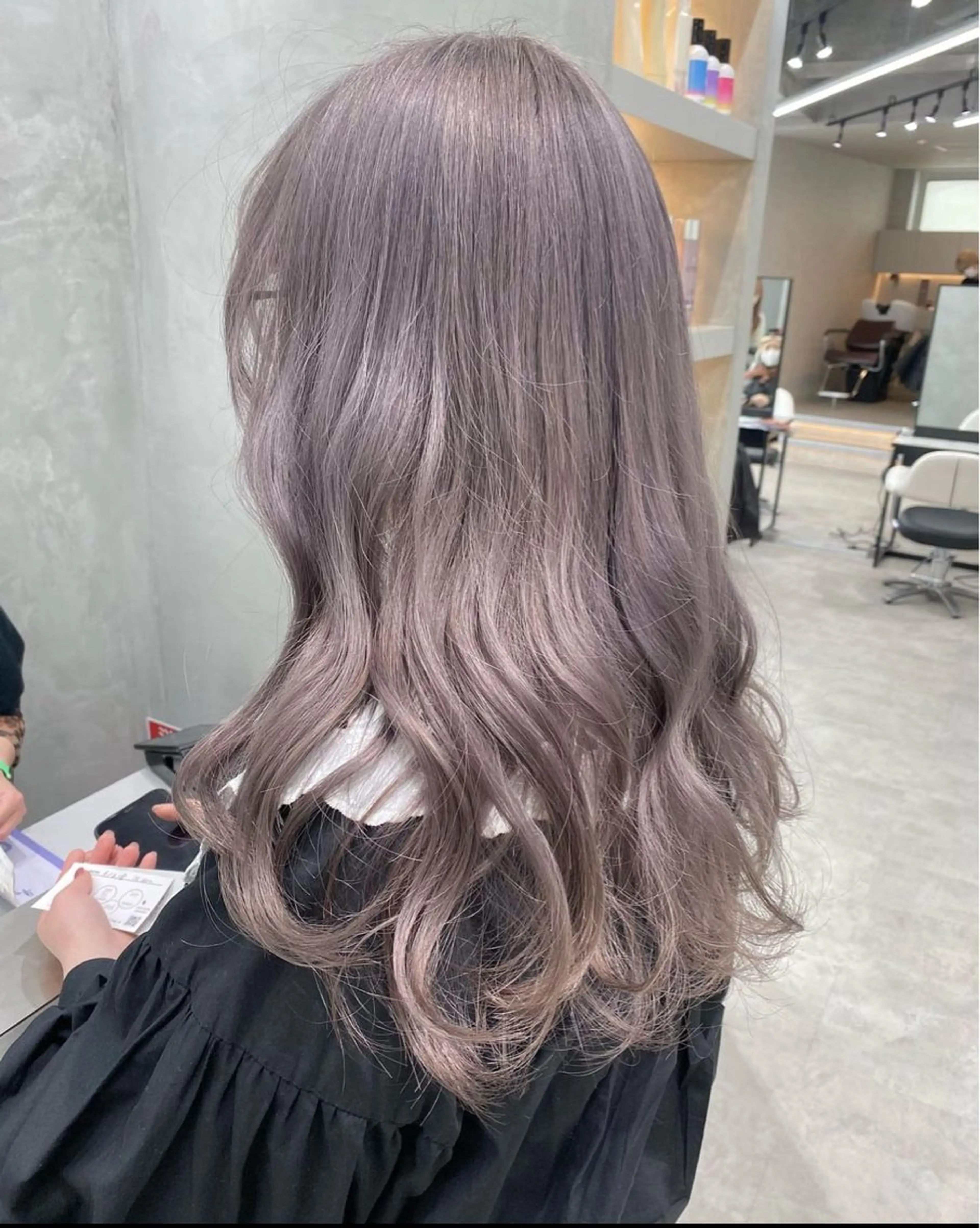 ロング カラー ラベンダーカラー ラベンダーグレー ニュアンスカラー/ 🫧レミ(坊主)のヘアスタイル