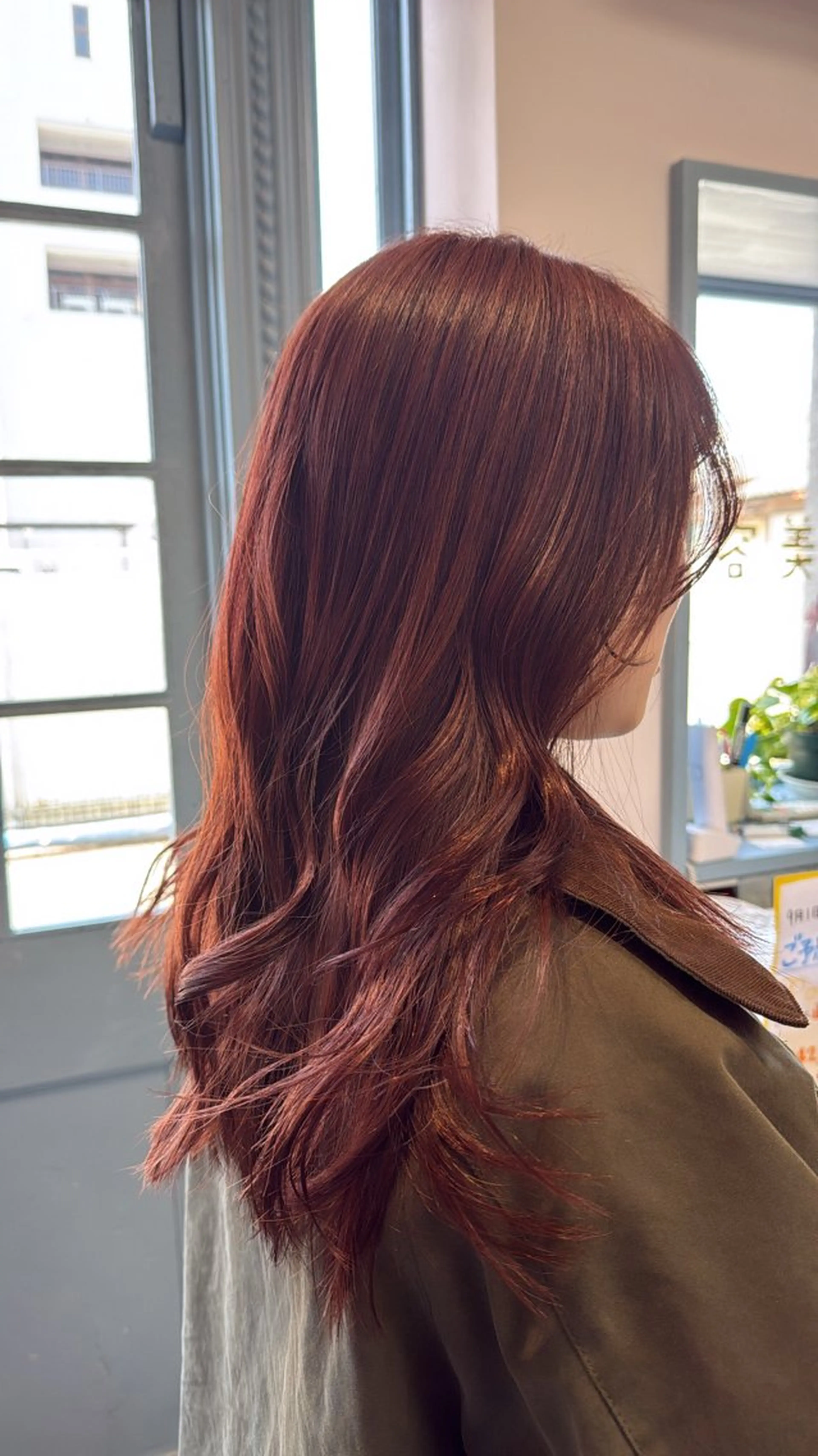 ロング カラー ブラウンカラー ピンクカラー ピンクブラウン カット ヘアカラー トリートメント Sakura .のヘアスタイル