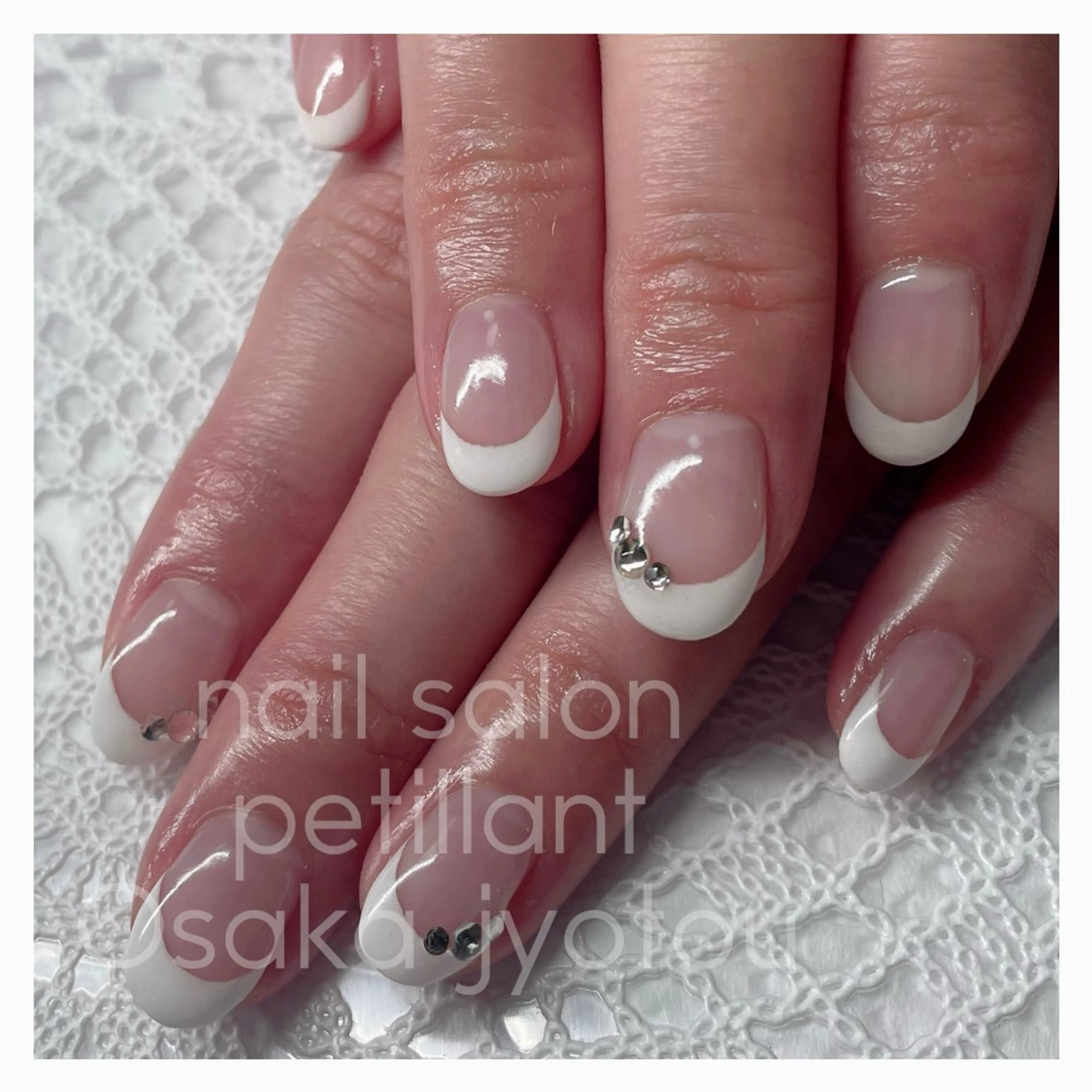 ネイル アートネイル フレンチネイル nail salon petillantのネイルデザイン