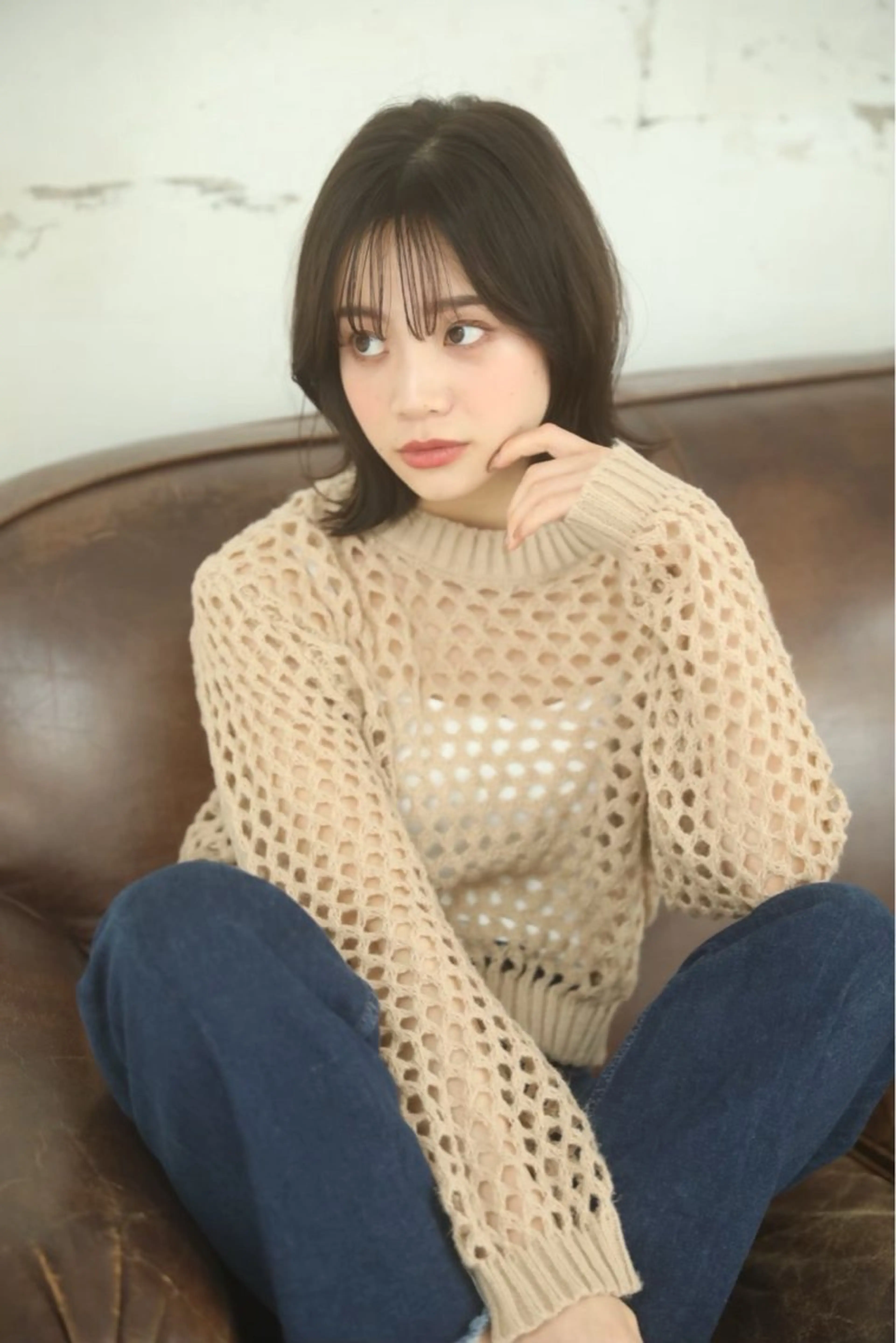 ミディアム 浅井 蓮のヘアスタイル