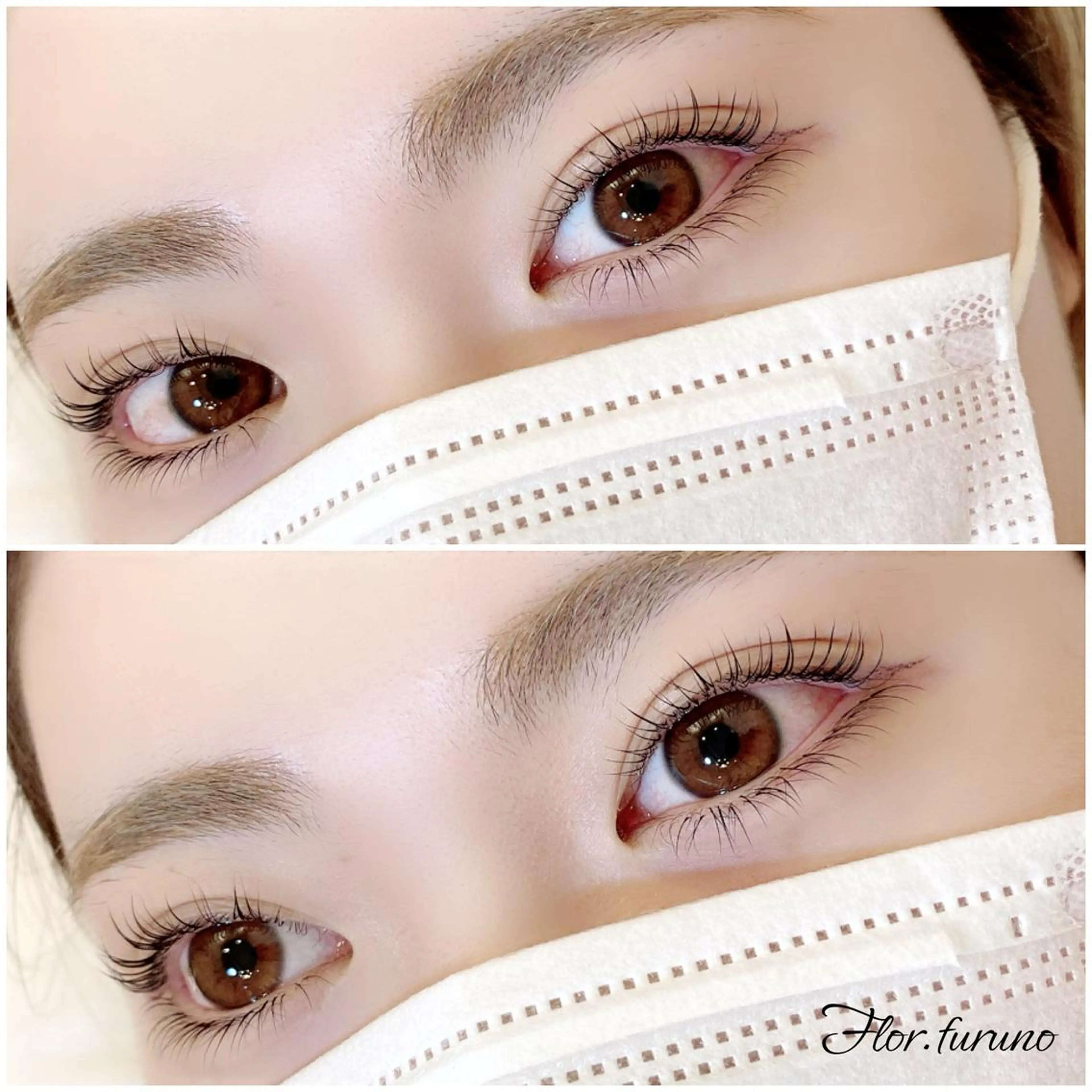 マツエク・マツパ アイブロウ 下まつげエクステ Flor上大岡 *フルノ リナ*のマツエク・マツパデザイン