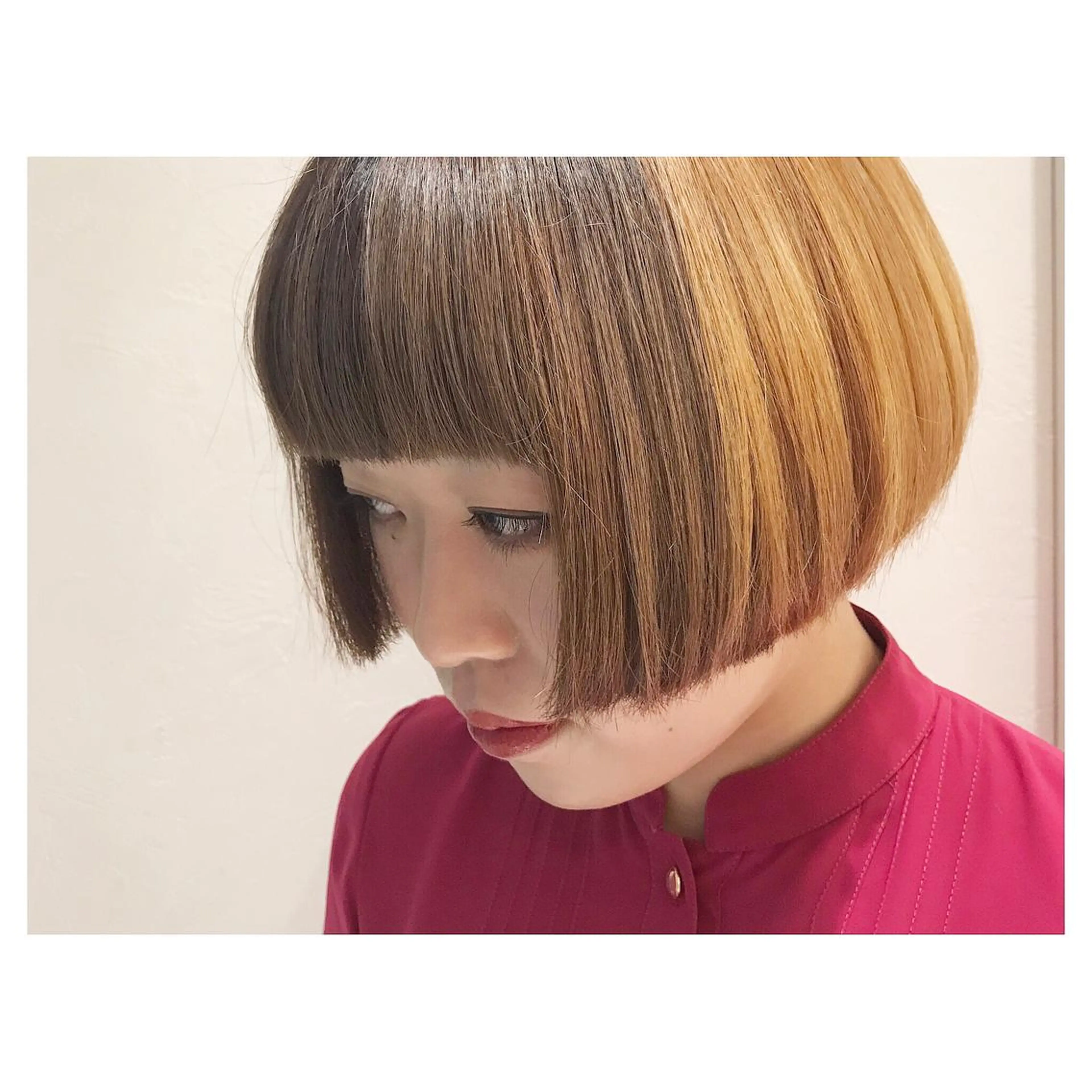 ショート ボブ ﾊｲﾄｰﾝ/ｼｮｰﾄ 村上淳乃🐥のヘアスタイル