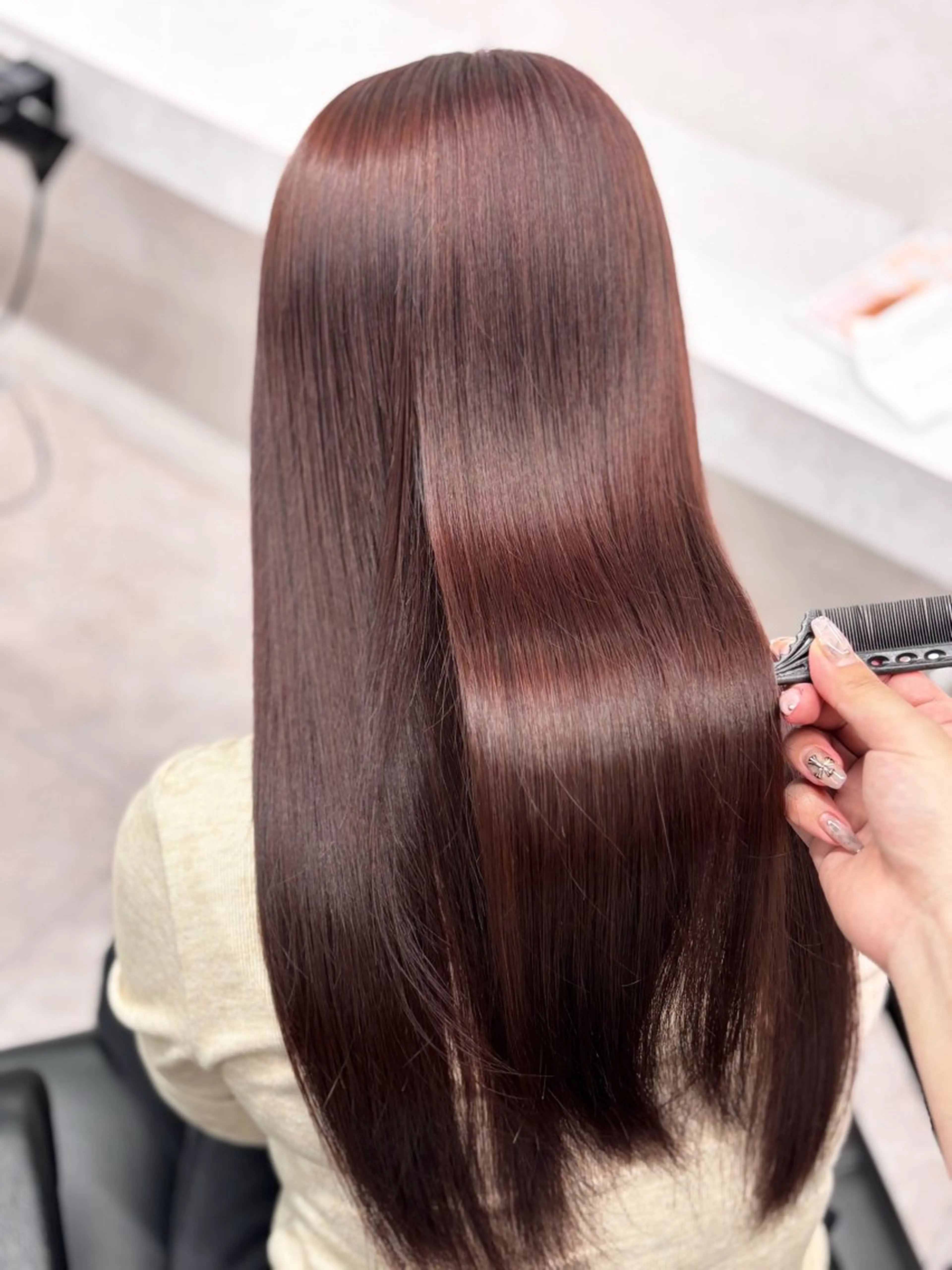 ロング カラー ベージュカラー ピンクカラー ピンクベージュ ヘアカラー ‪🔆‬ハイトーン ‪🔆‬AYAKAのヘアスタイル