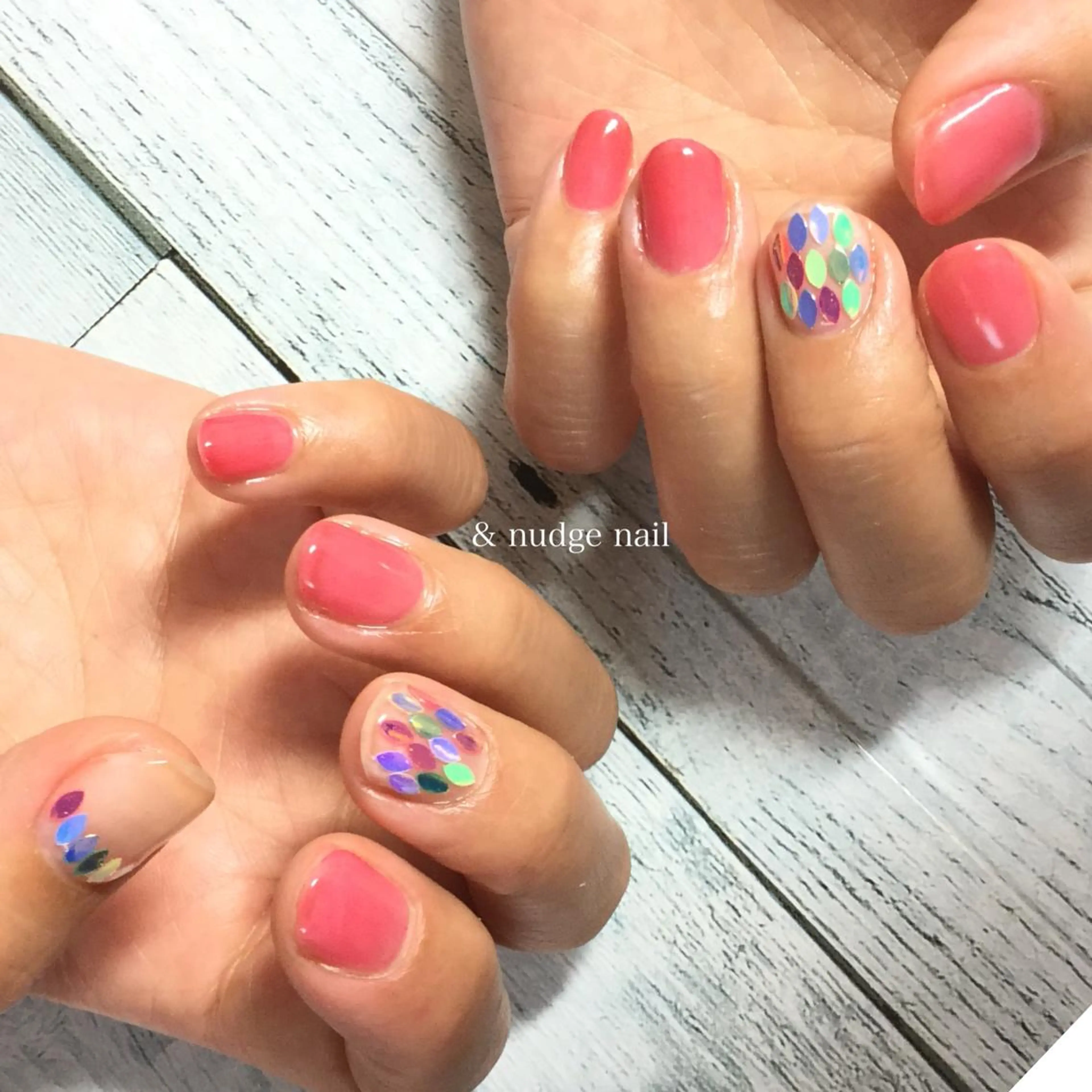 ショート ネイル &nudgenail 本多のネイルデザイン