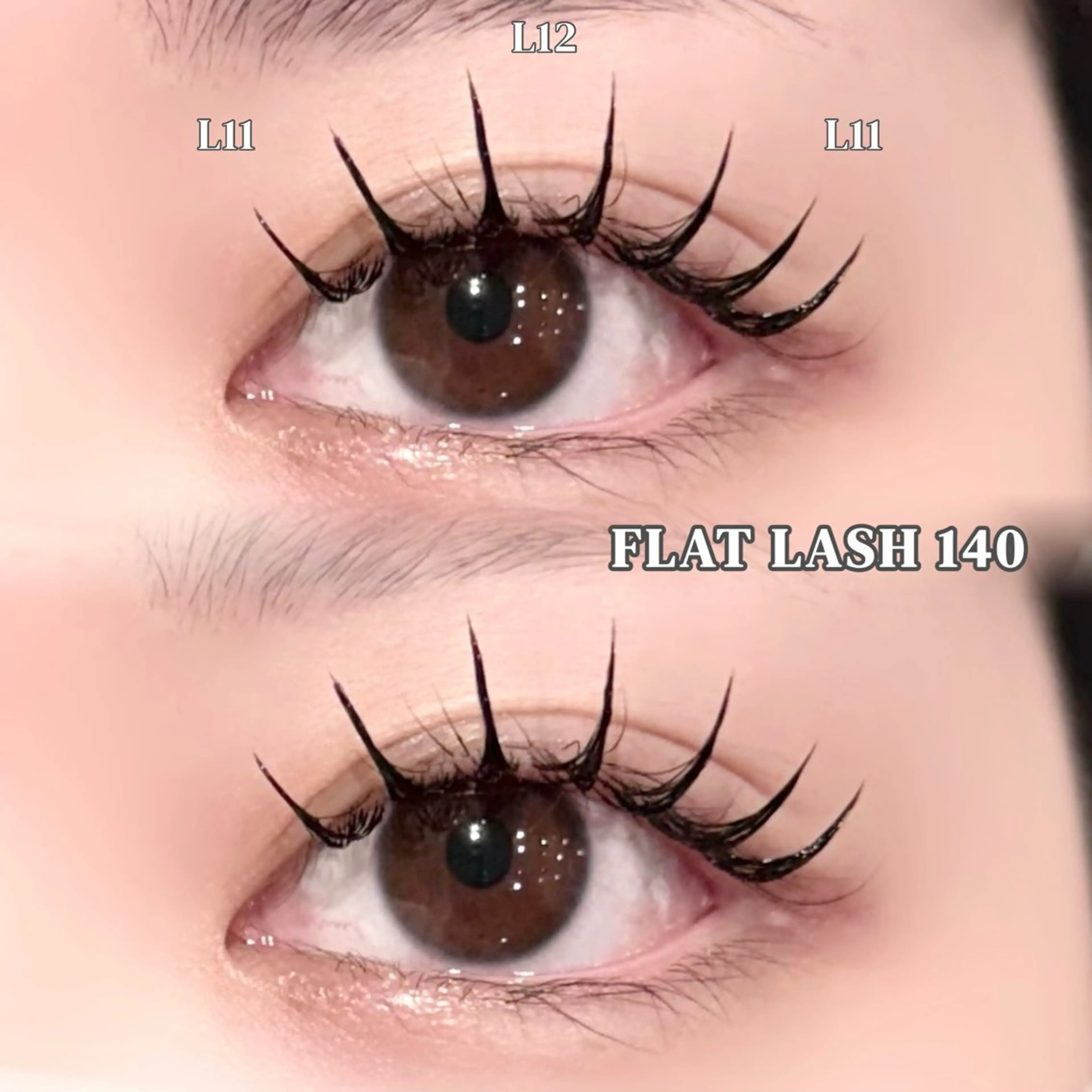 マツエク・マツパ フラットラッシュ Lカール マツエク ＊OLIVIA池袋 ＊長友のマツエク・マツパデザイン