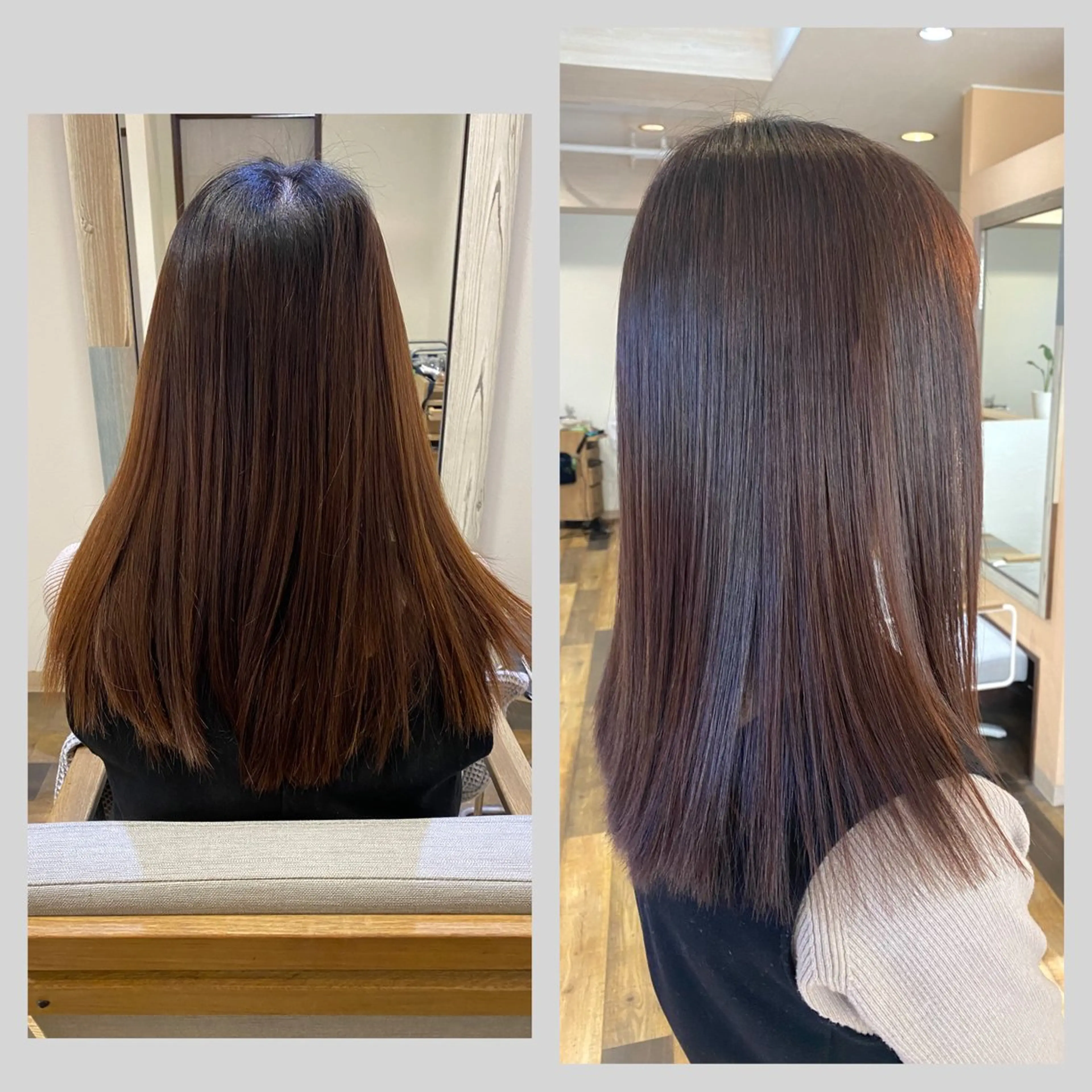 セミロング カラー 佐藤 沙也輝のヘアスタイル