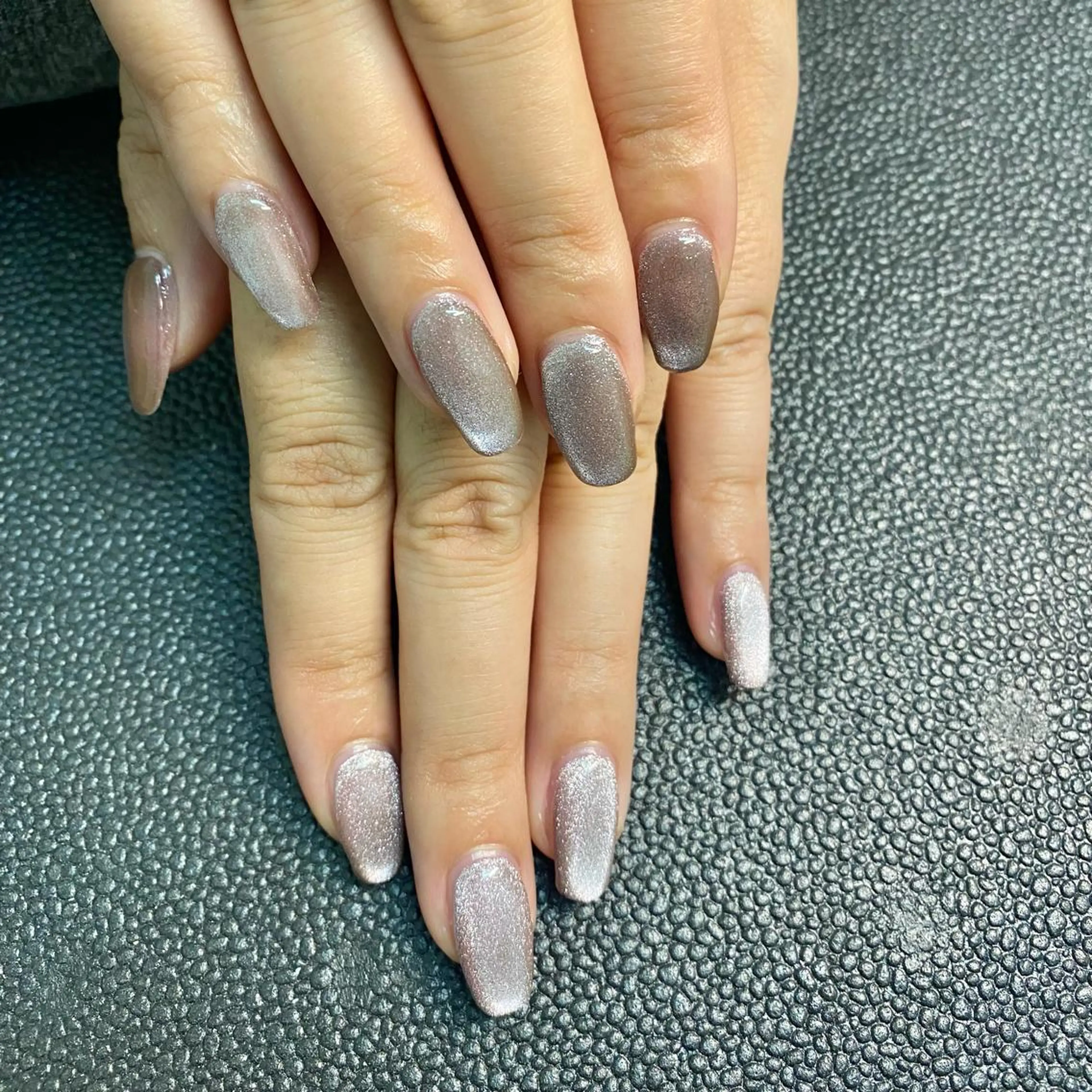 ネイル マグネットネイル ピンク kagami マイのネイルデザイン