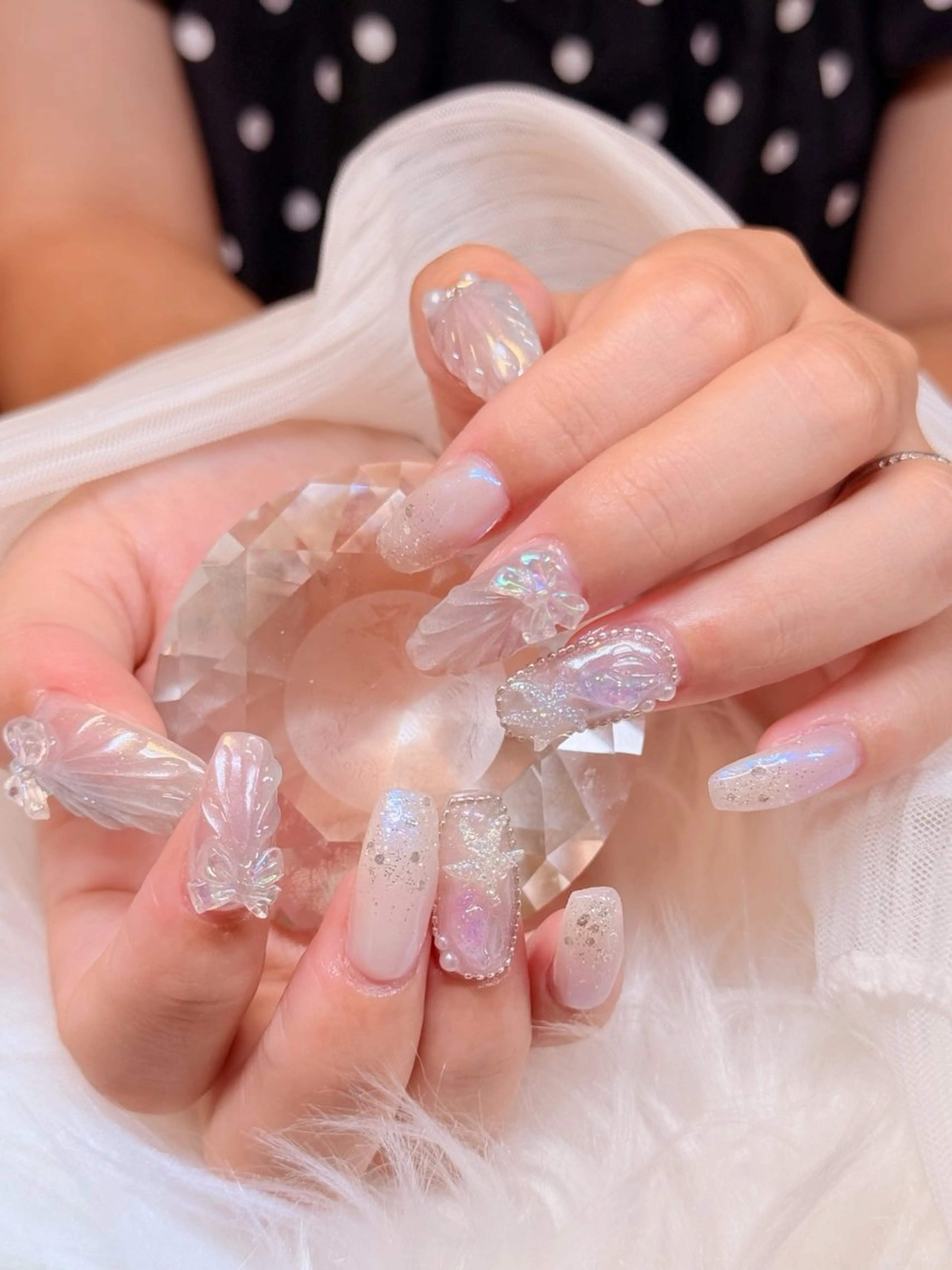 ネイル 長さ出し 持ち込み MIRA NAILROOM SALON所属・MIRA NAILROOMのネイルデザイン