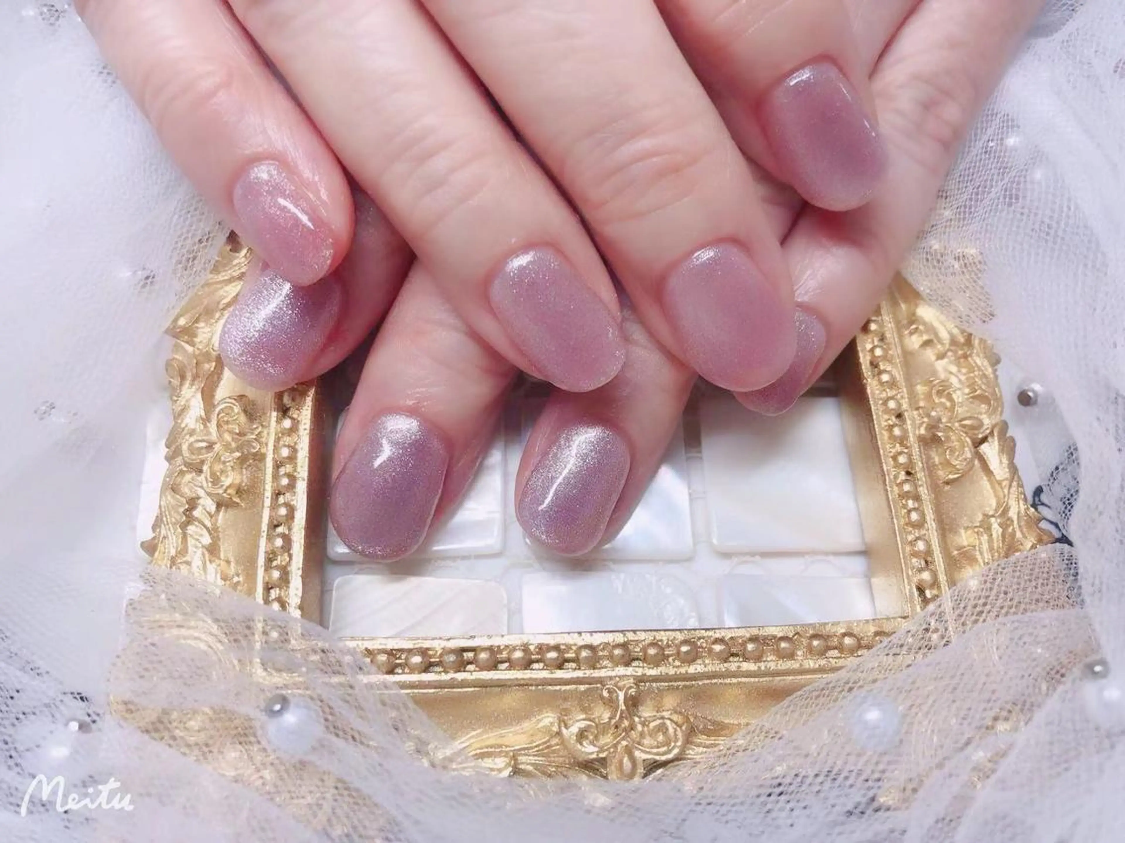 ネイル ハンドネイル マジック ミラーのネイルデザイン