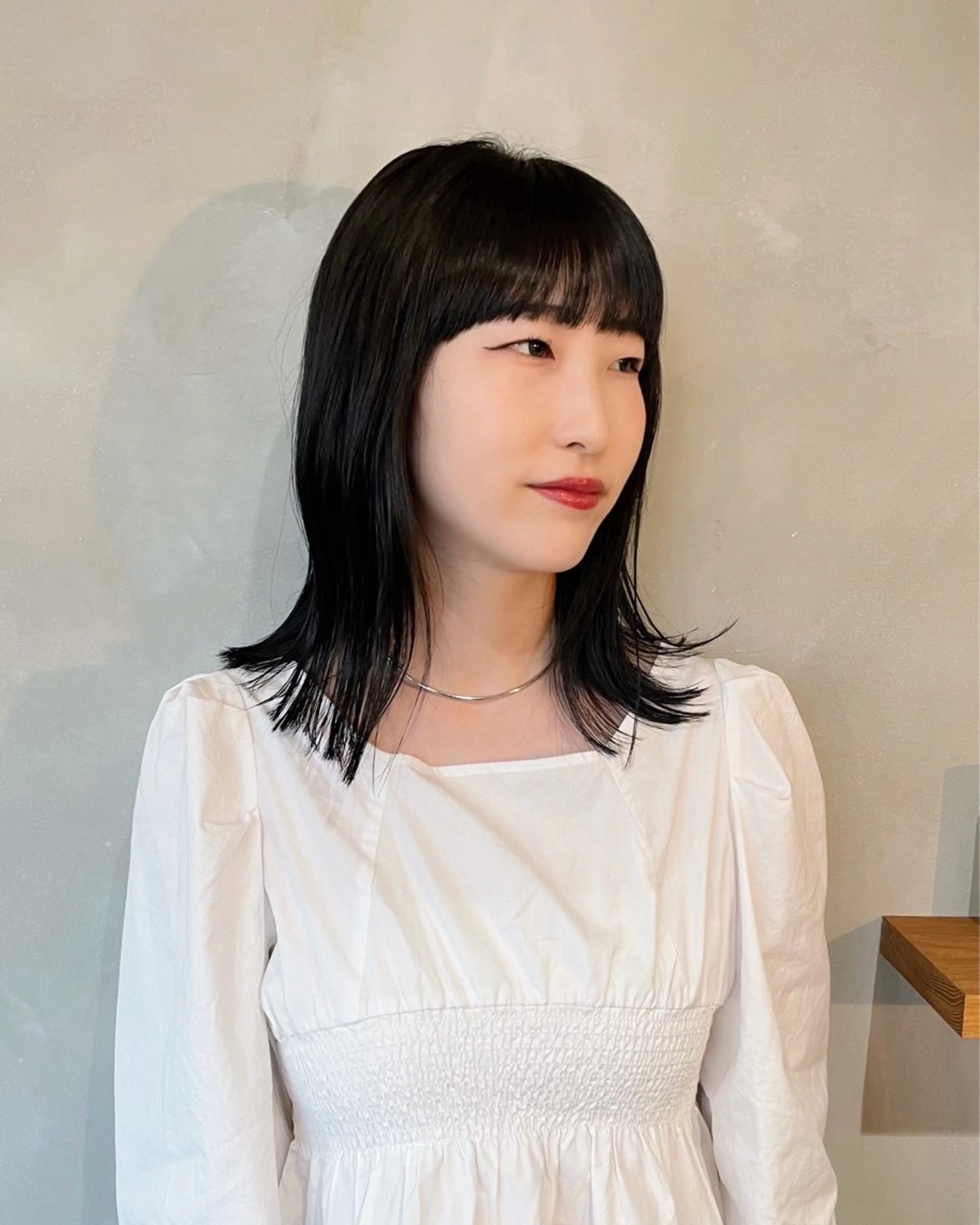 ミディアム カット ヘアカラー 小野 龍樹のヘアスタイル