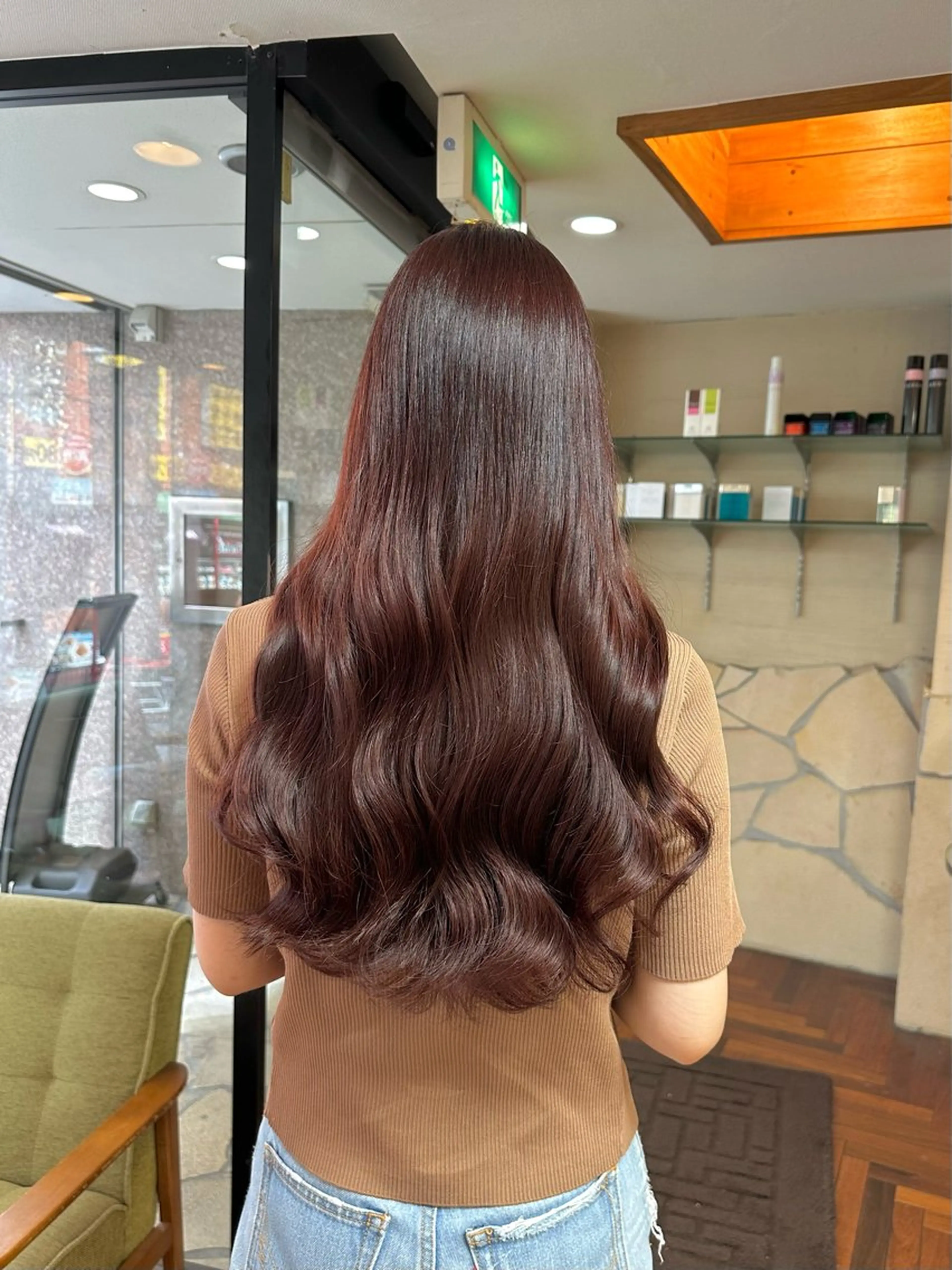 ロング カラー ブリーチ ラベンダーカラー ブリーチなしカラー ピンクカラー ピンクラベンダー 矢野 晃平のヘアスタイル