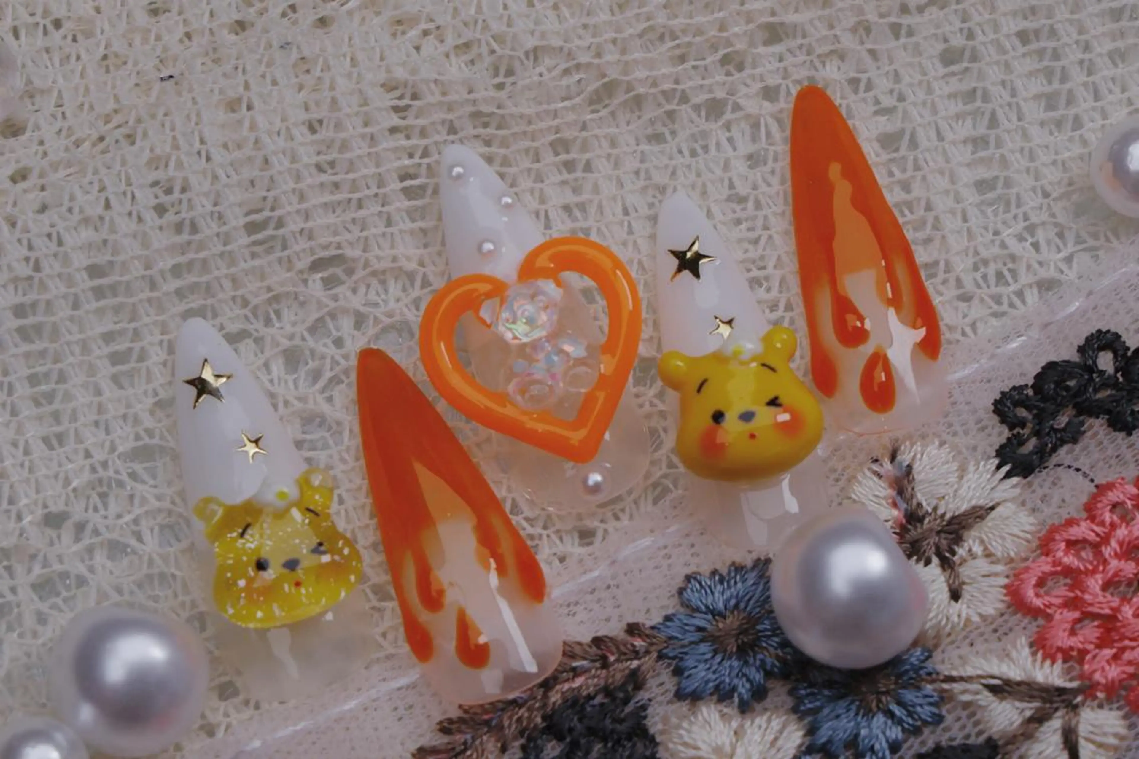 ネイル ハロウィン ロングネイル マグネットネイル スカルプネイル ネイルチップ Mss えりのネイルデザイン