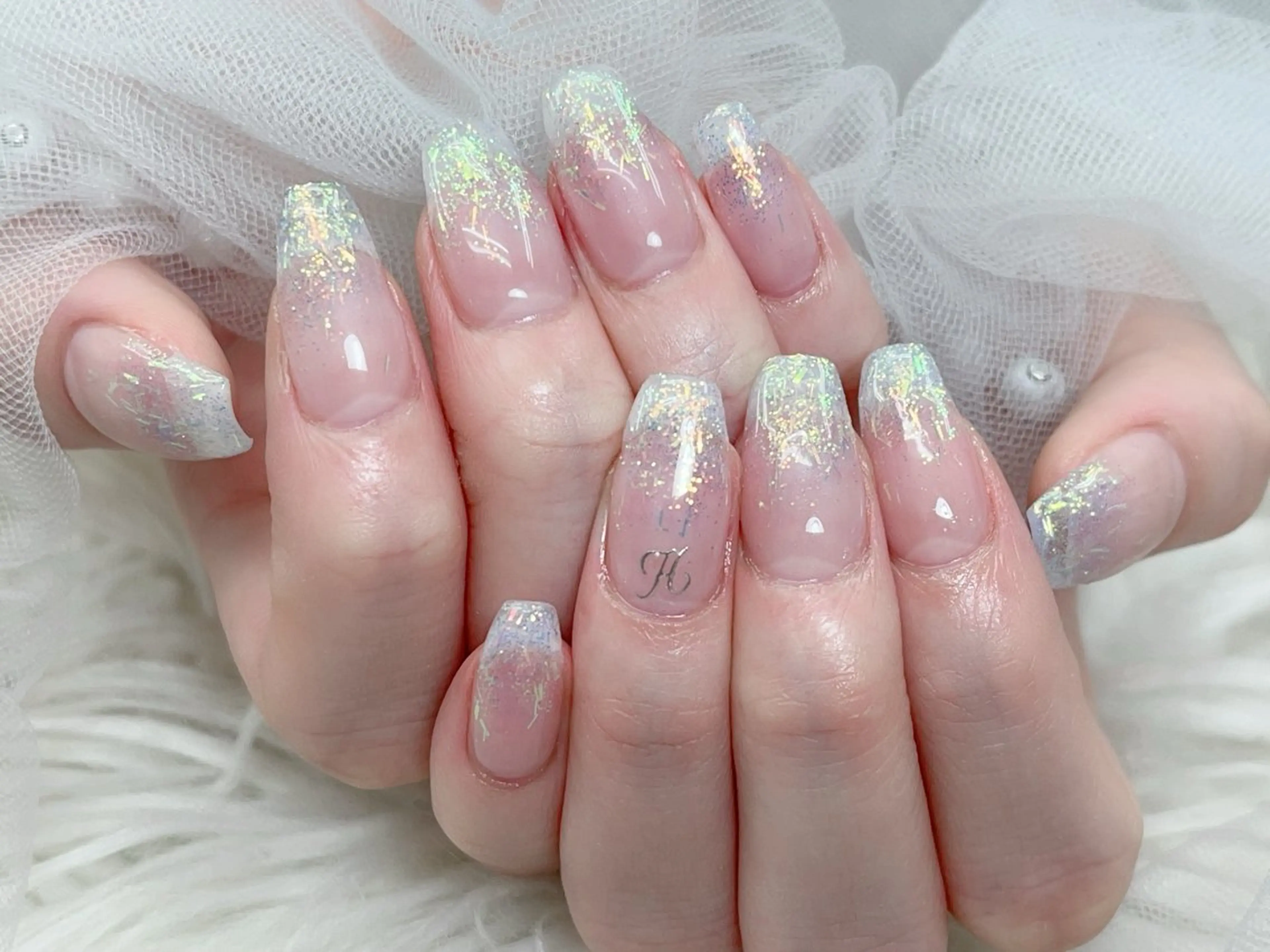 メンズ ネイル メンズ韓国風 アートネイル フレンチネイル ジェルネイル キラキラネイル ハンドネイル Bloom スカルプ専門店のネイルデザイン