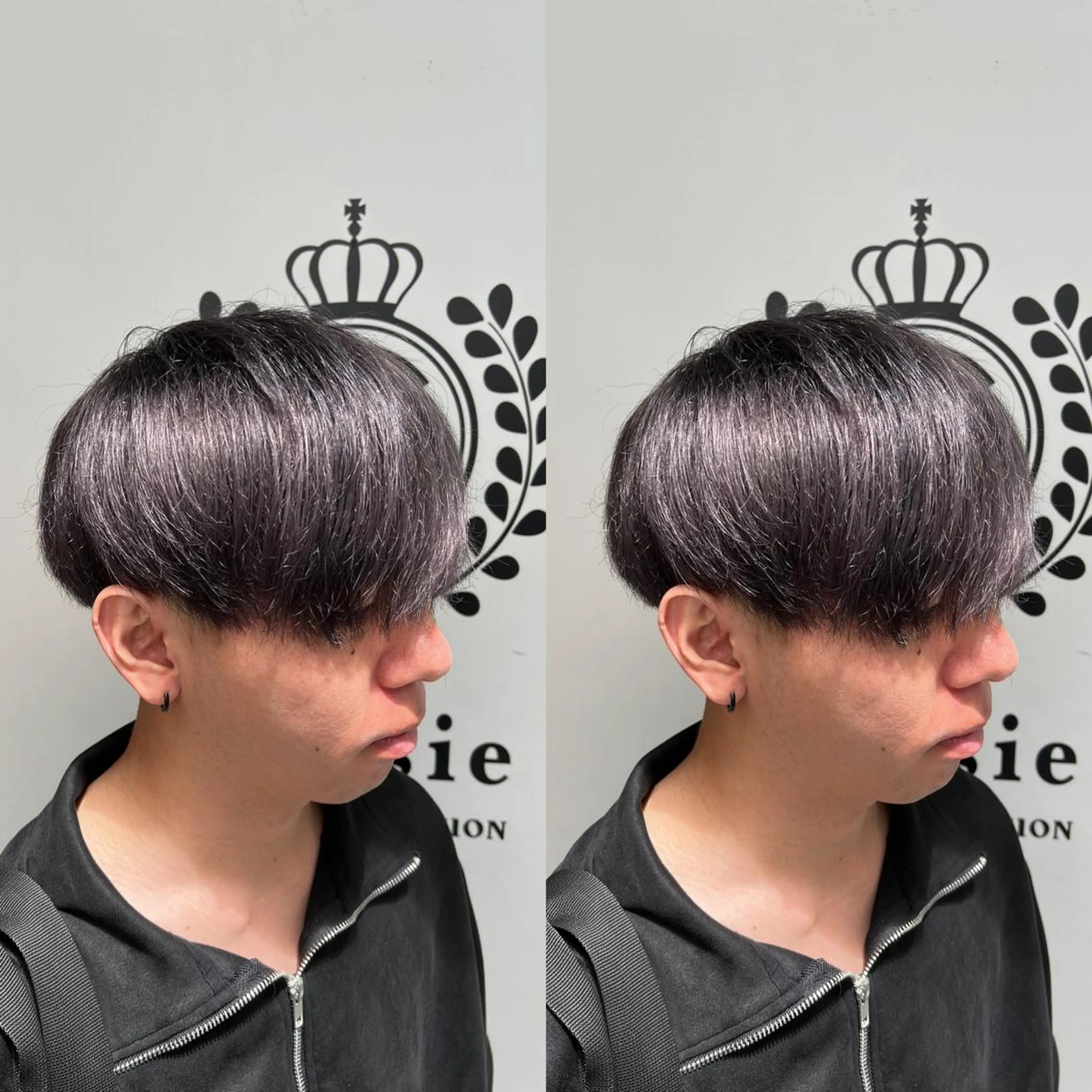 カラー メンズ カット ヘアカラー センターパート ／植田のヘアスタイル