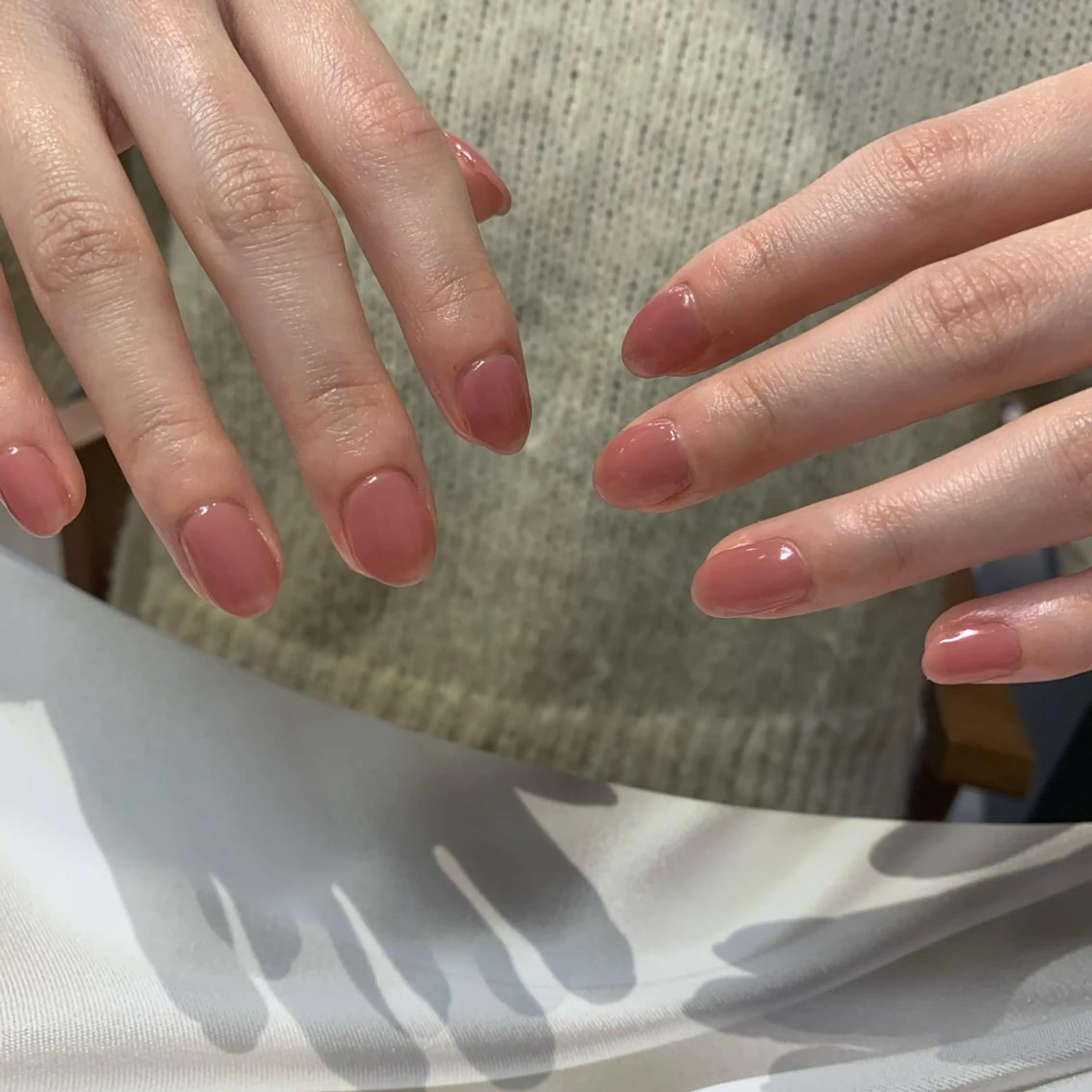 ネイル ワンカラーネイル ハンドネイル マキノ ユイのネイルデザイン