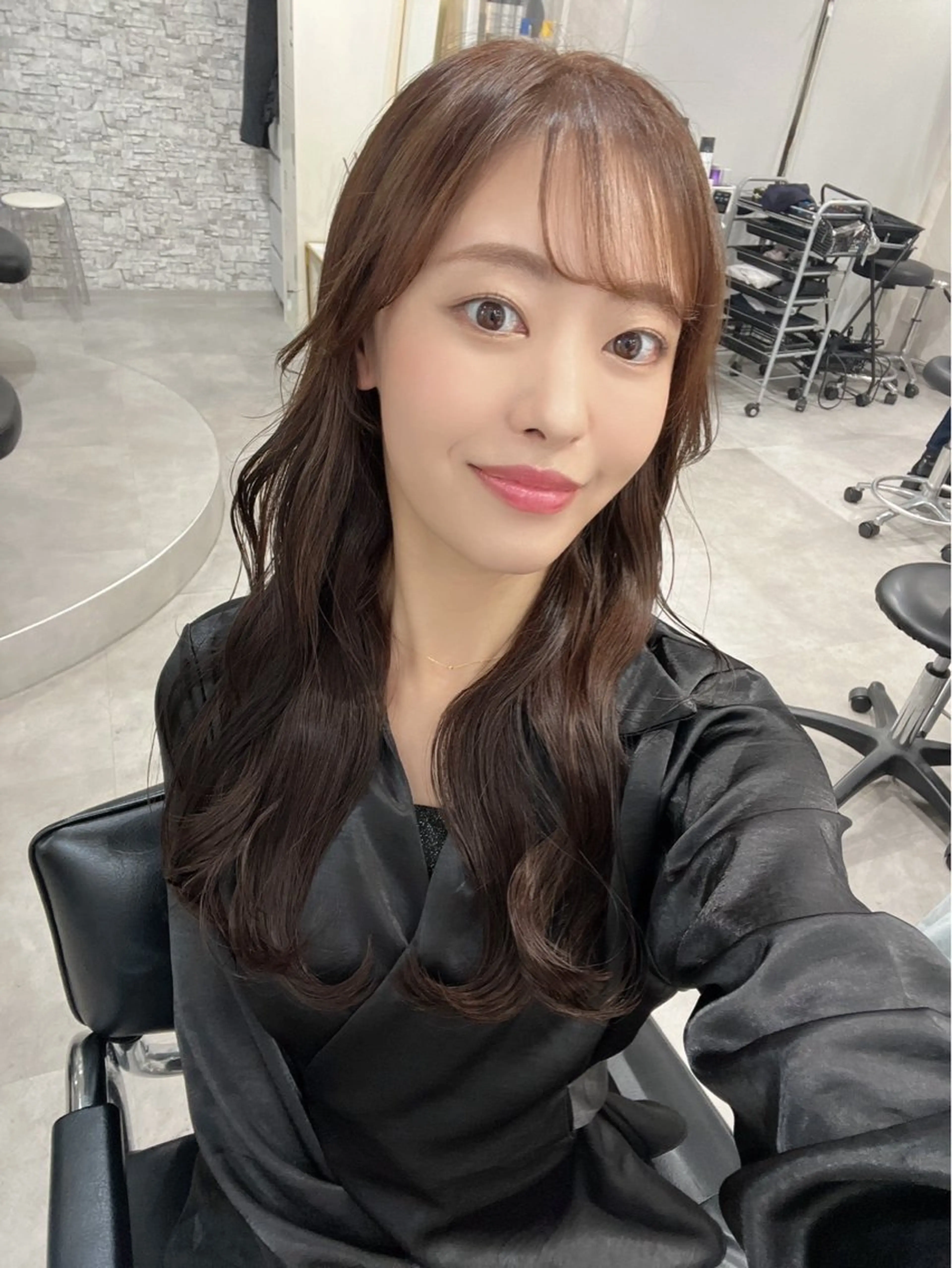 ロング カラー カット ヘアカラー トリートメント 髪質改善will hairdesignのヘアスタイル