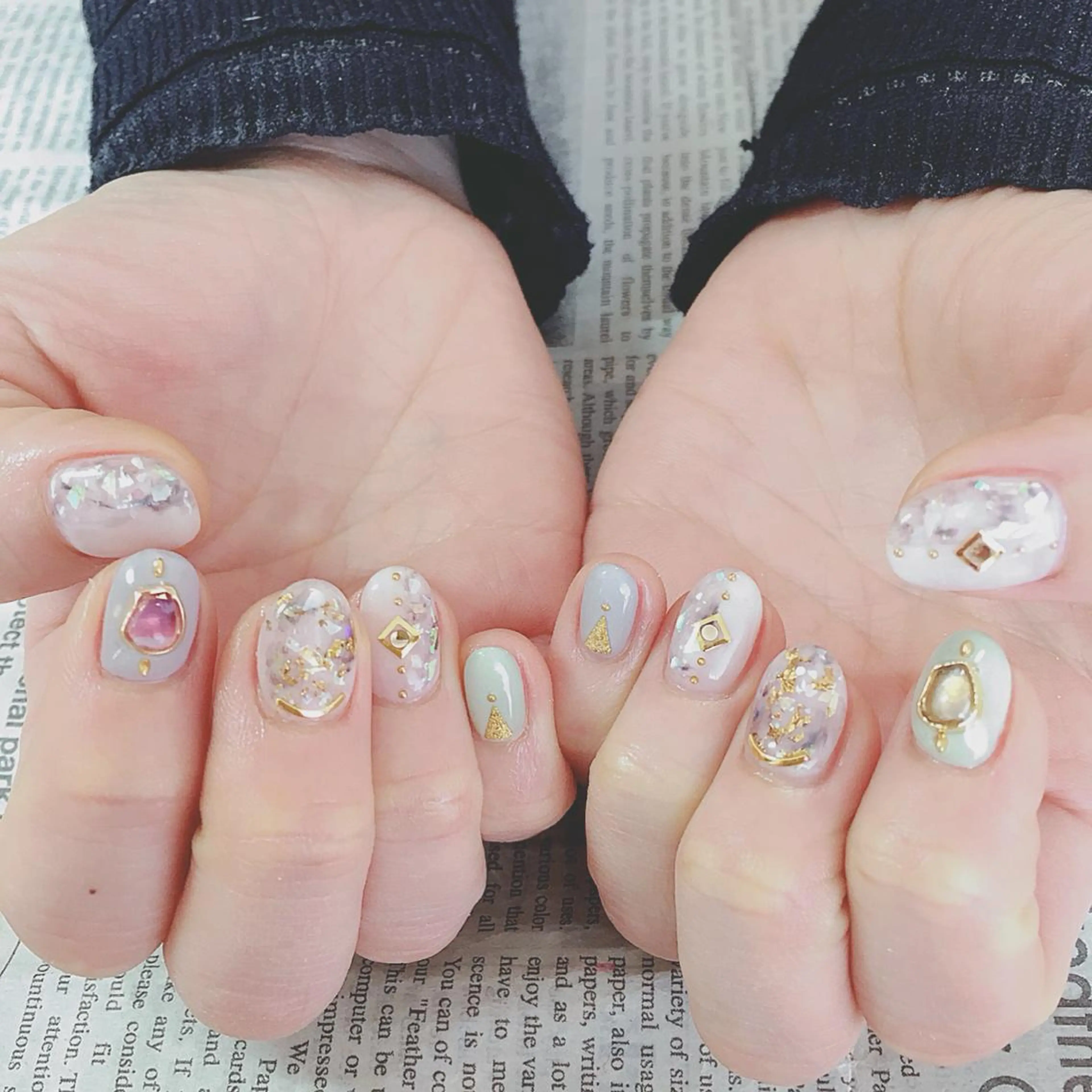 ヘアアレンジ ネイル ハンドネイル ハンドケア 森山 舞のネイルデザイン