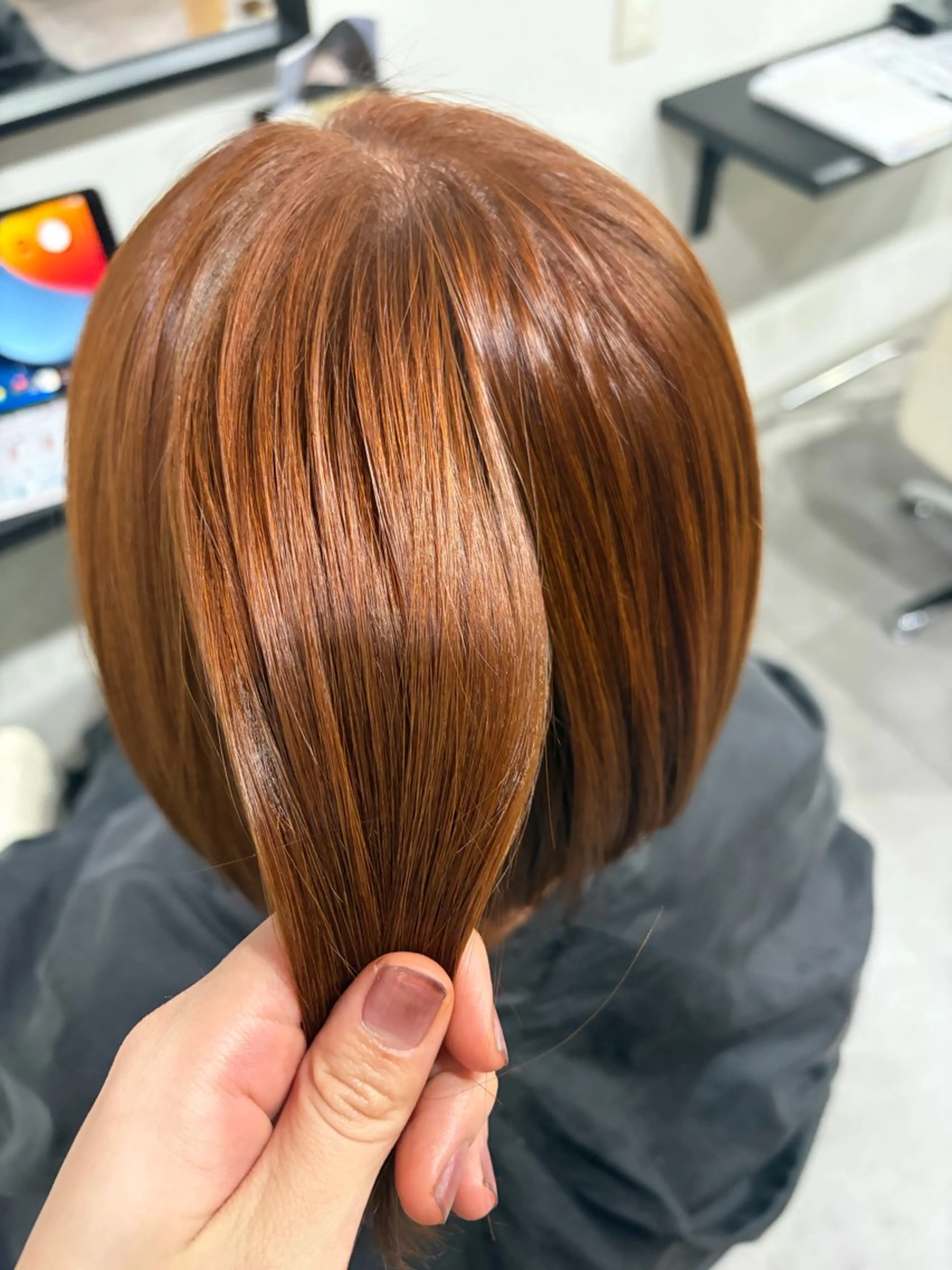 【ブリーチ無しWカラーと補修トリートメント】で透明感と艶を˖☆*:.｡.の写真