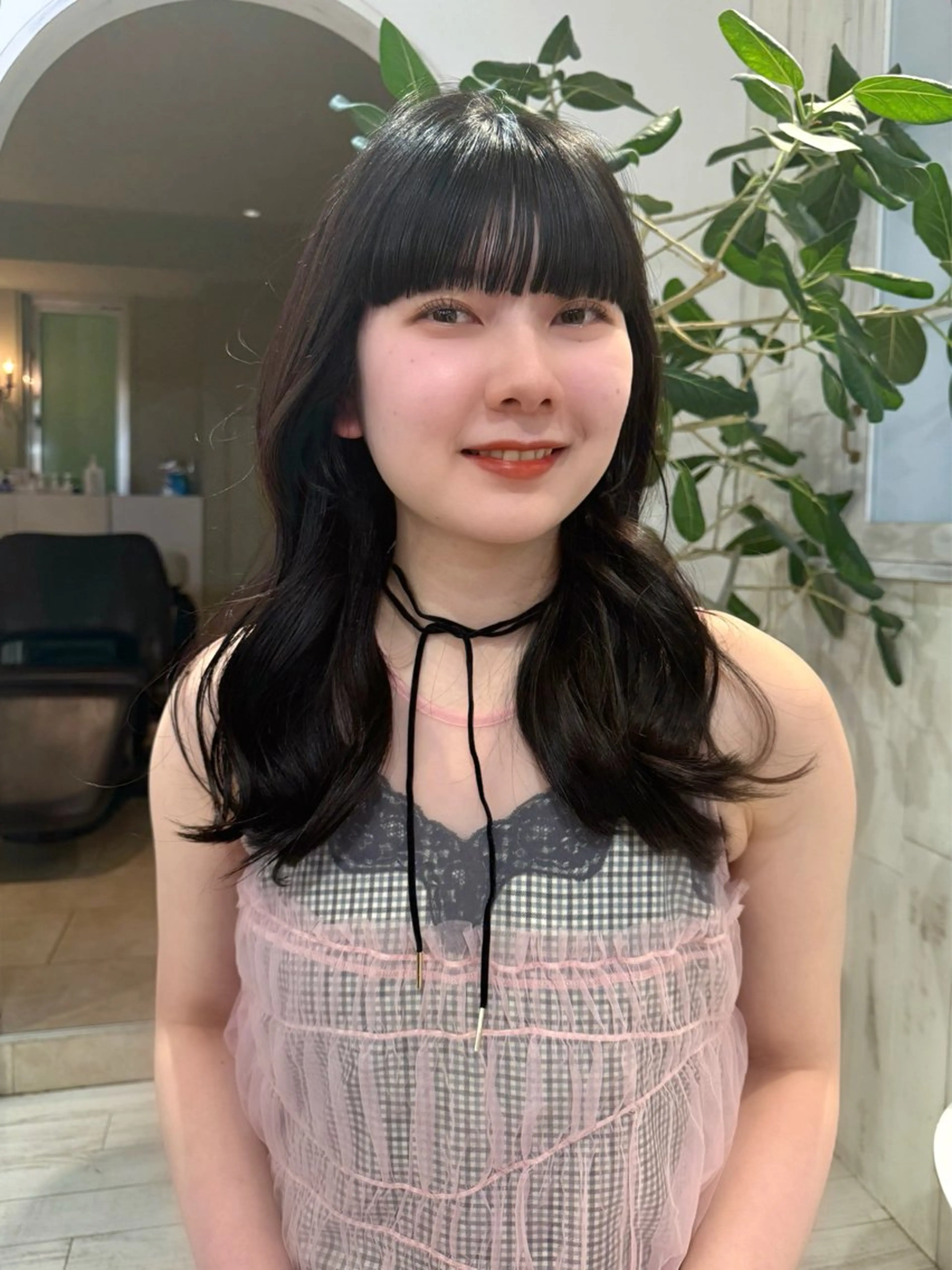 セミロング カラー 韓国ヘア 🎀華澄のヘアスタイル