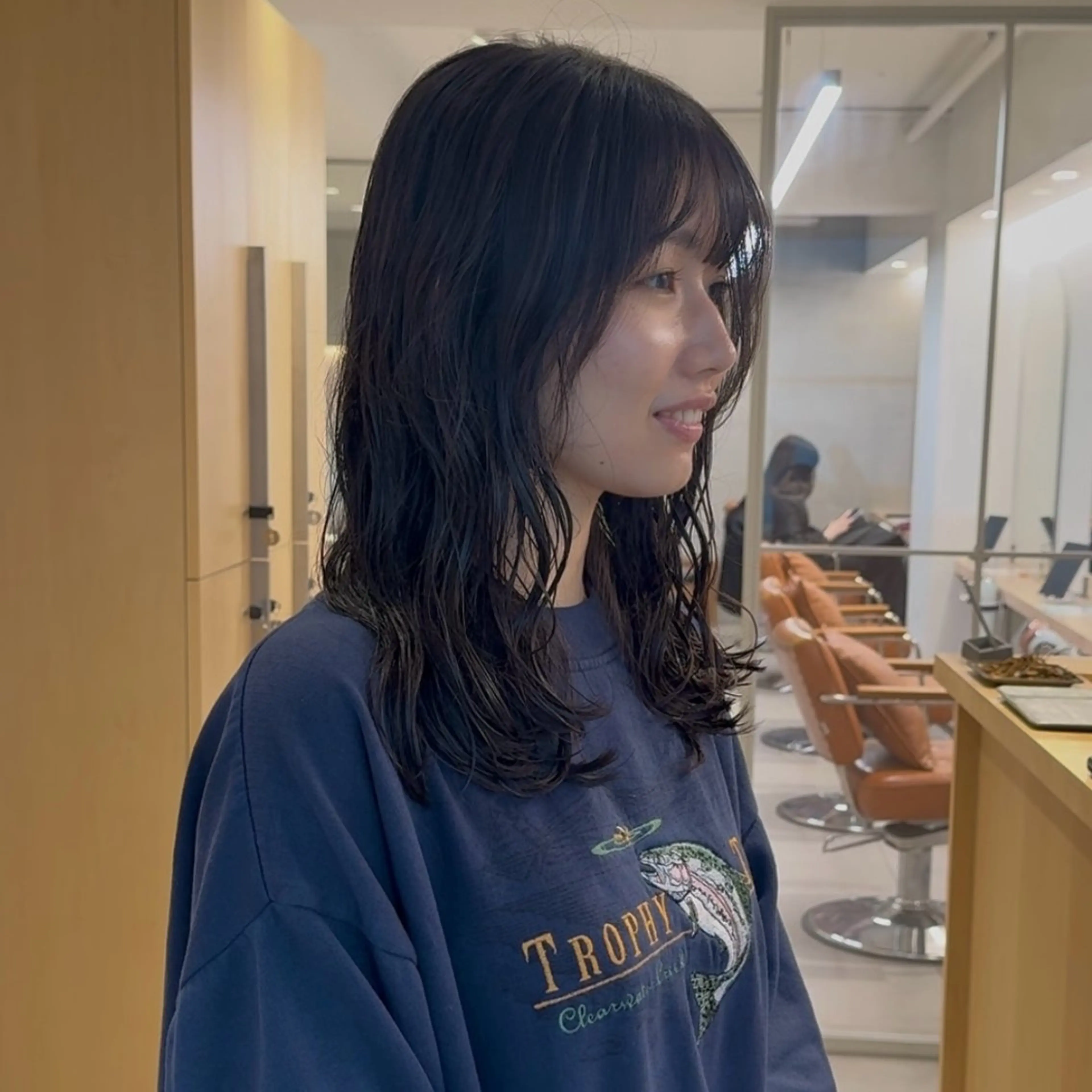 ミディアム パーマ カット パーマ トリートメント noa/ 渋谷のヘアスタイル