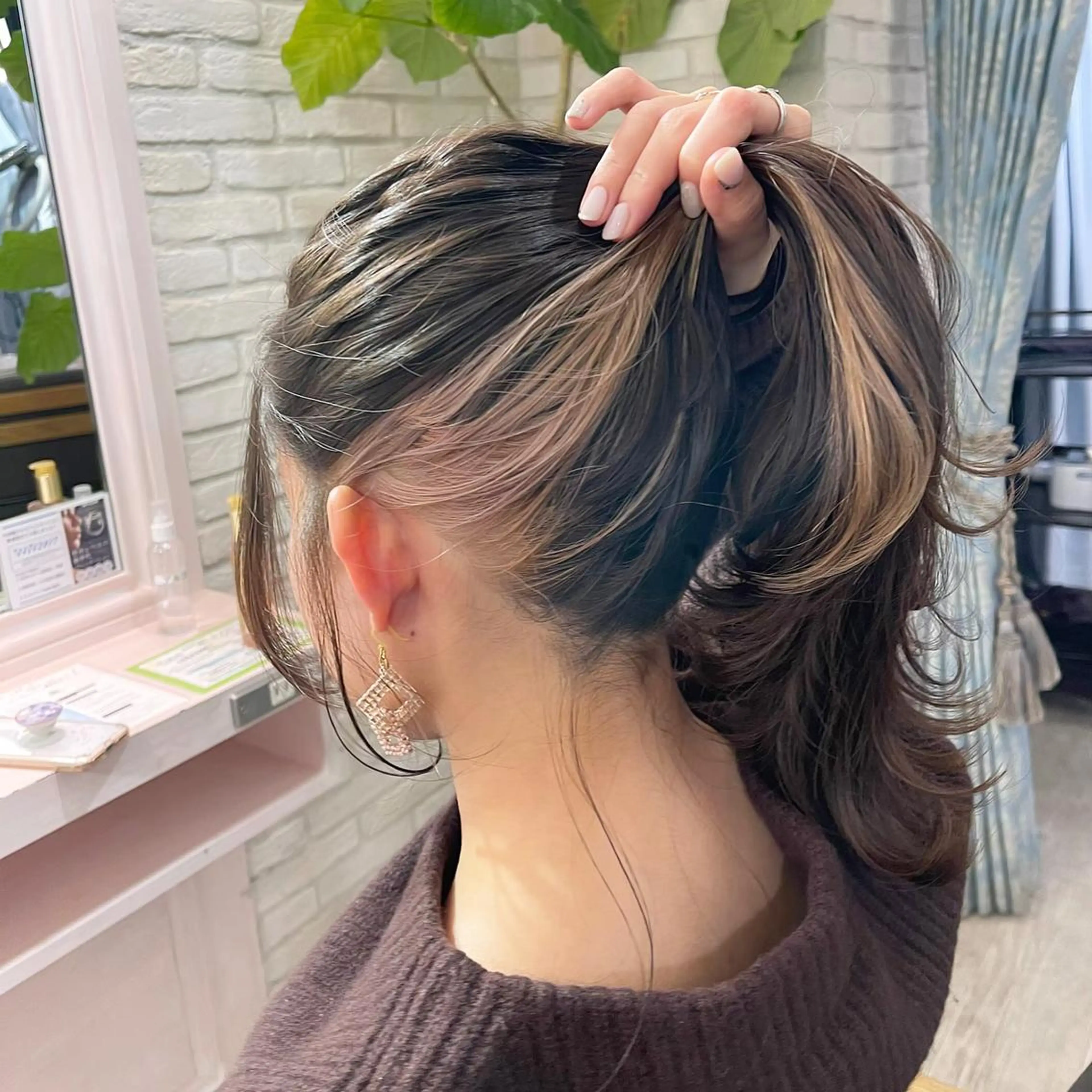 ロング カラー ベージュカラー インナーカラー 韓国ヘア/艶カラー /田中悠佑のヘアスタイル