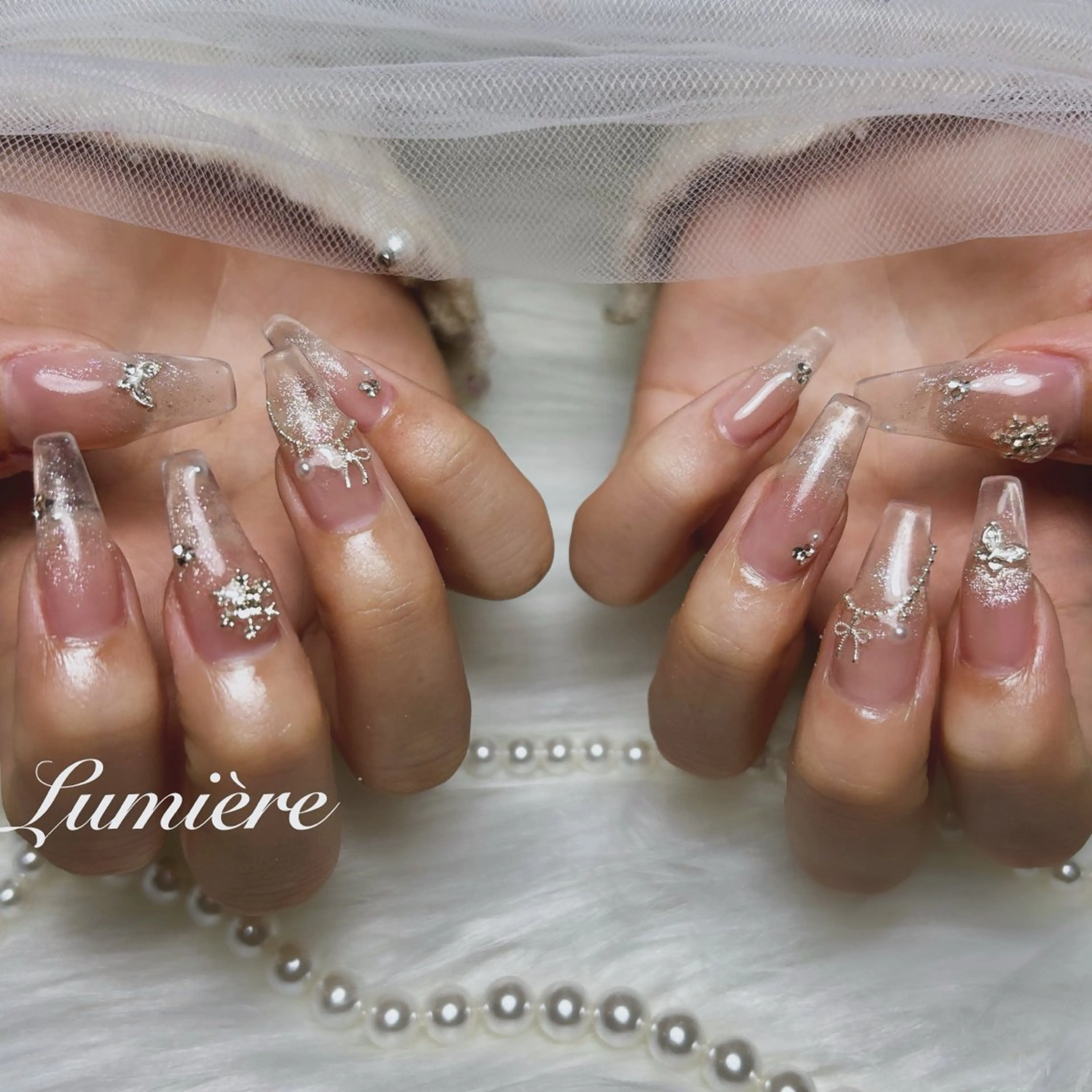 ネイル ハンドネイル Lumière/ 超ロング/ワンホンのネイルデザイン