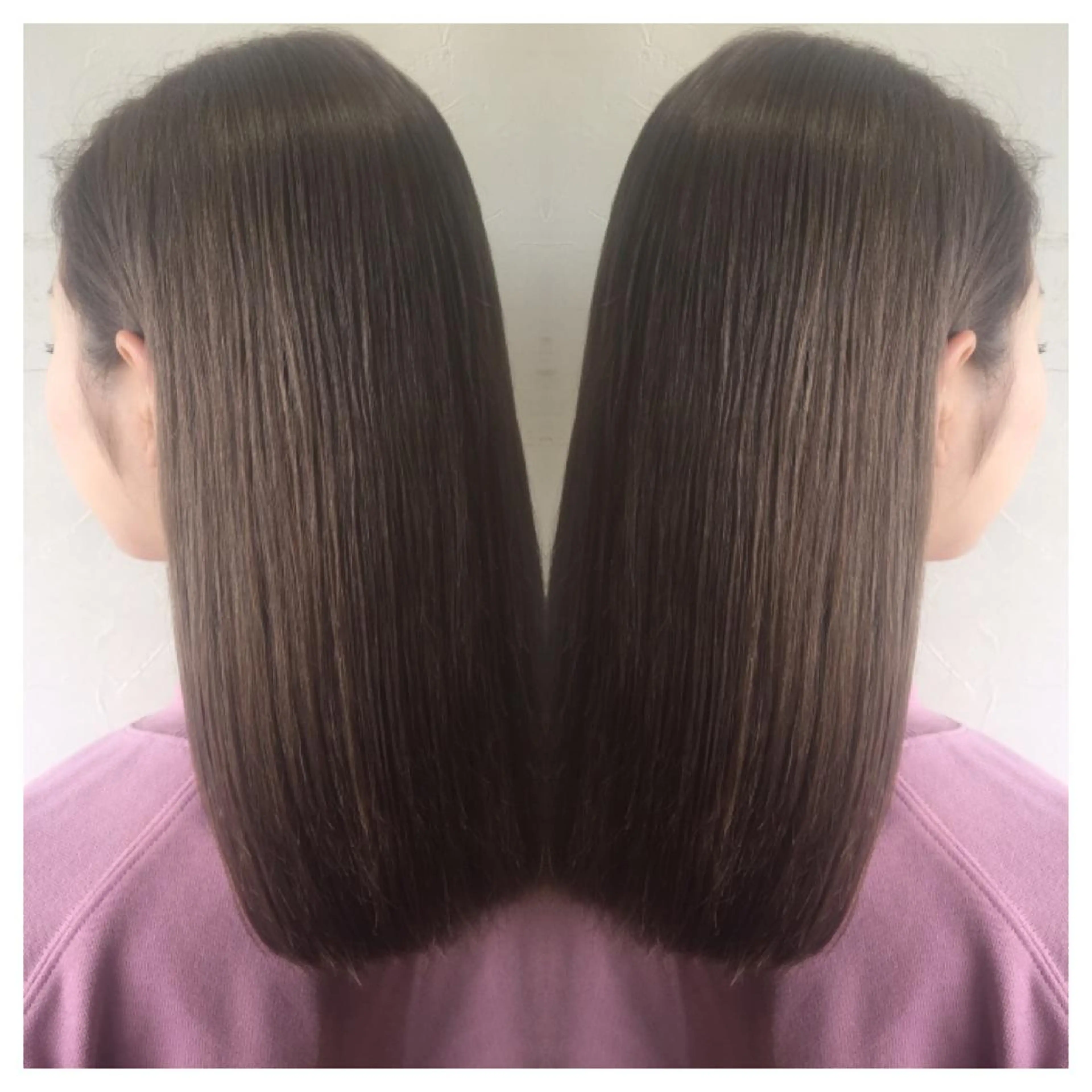 セミロング カラー ベージュカラー ハイトーンカラー ミルクティーベージュ 髪質改善/痛ませ ないカラー/西村航大のヘアスタイル