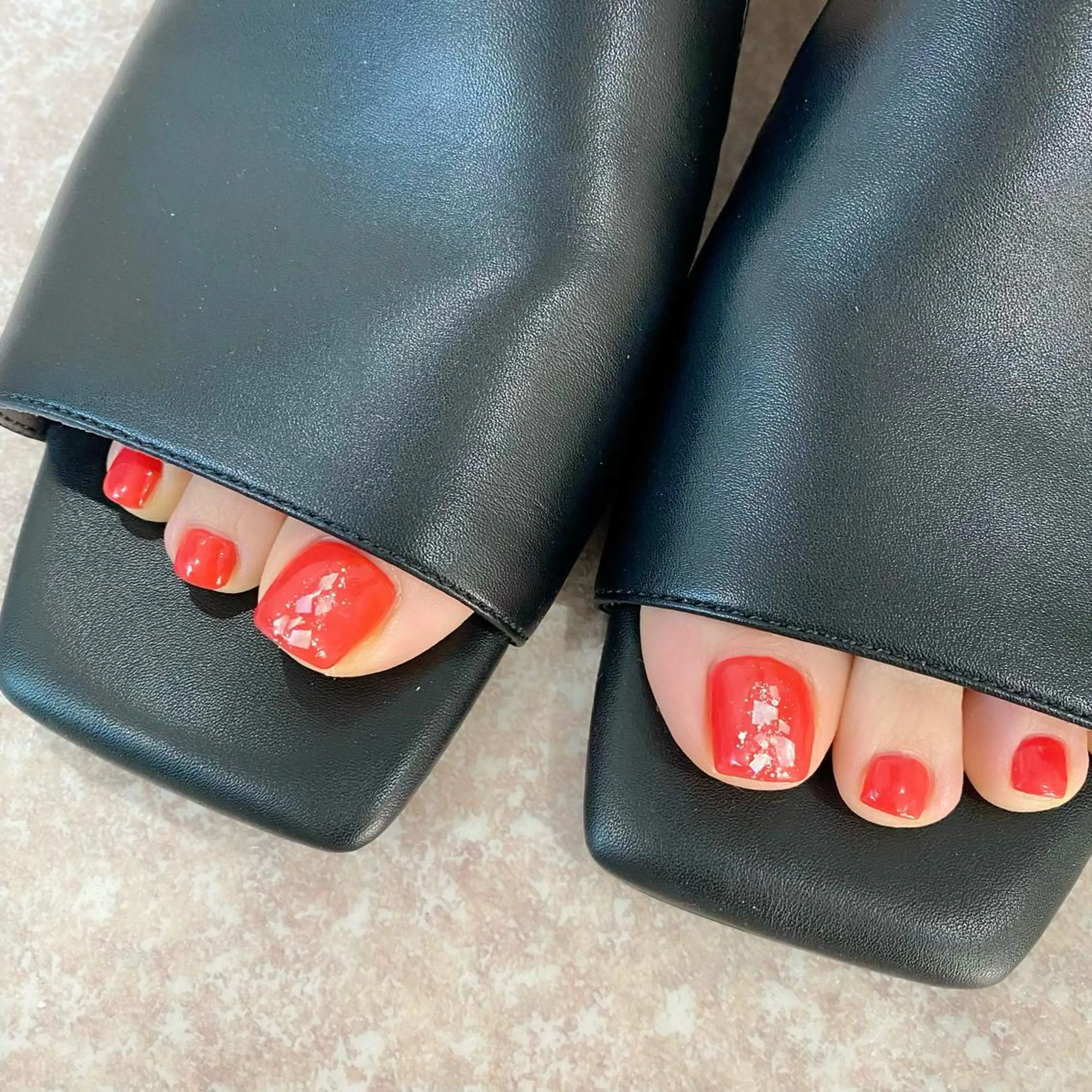 ショート カラー パーマ ヘアアレンジ メンズ キッズ ネイル マツエク・マツパ フットネイル 夏ネイル Salon Ｋのネイルデザイン