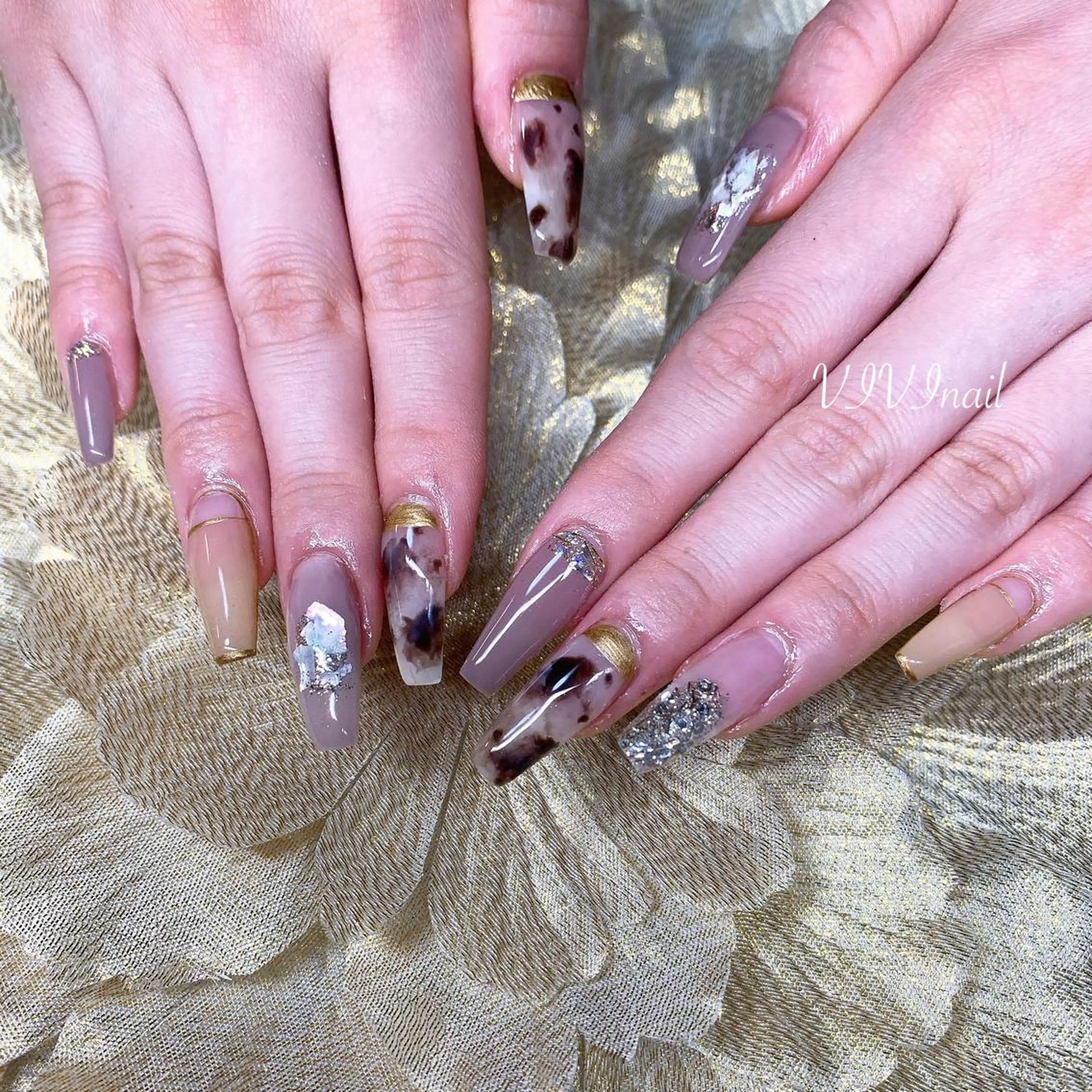 ネイル ニュアンスネイル ハンドネイル vivi nailのネイルデザイン