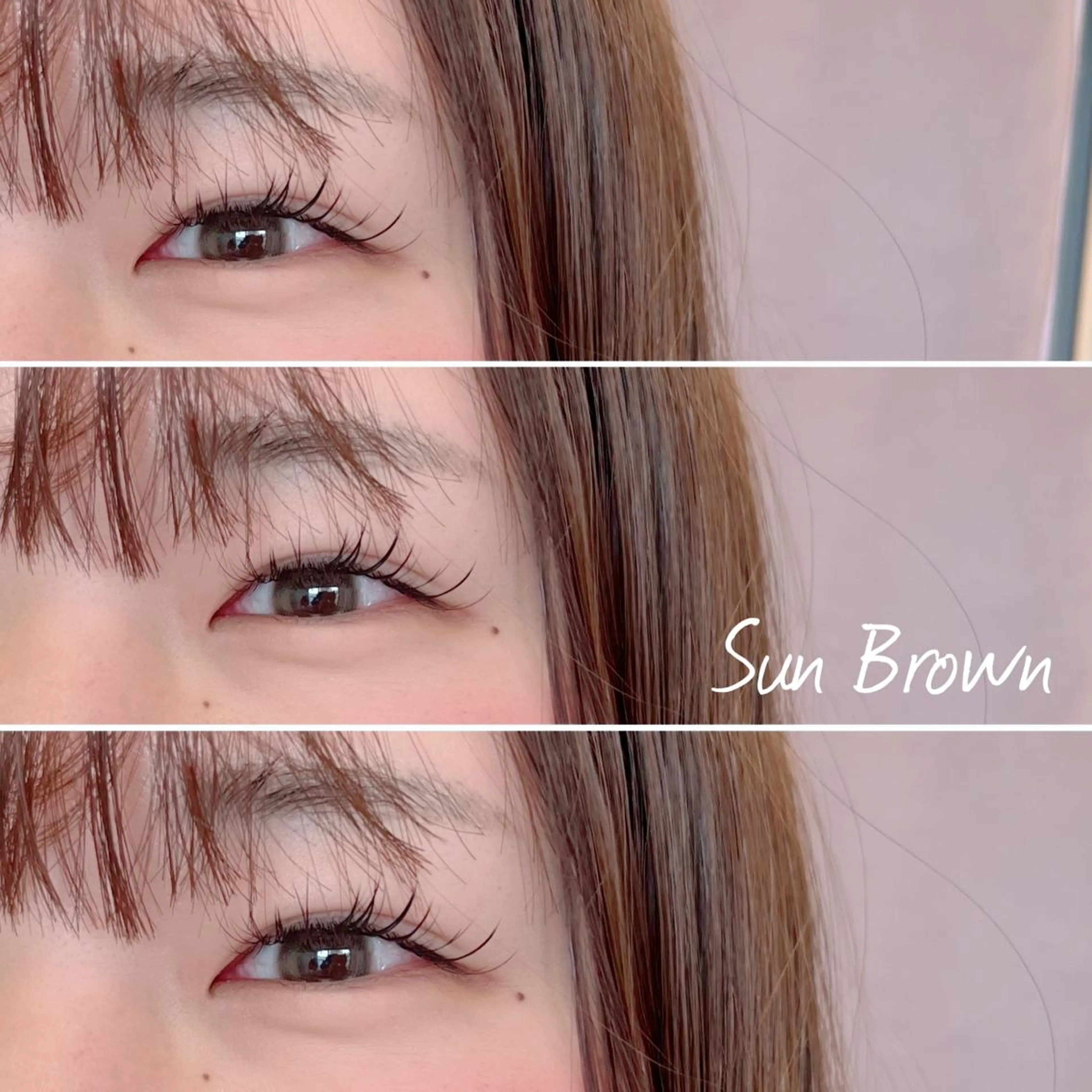 マツエク・マツパ Sun Brown サンブラウンのマツエク・マツパデザイン